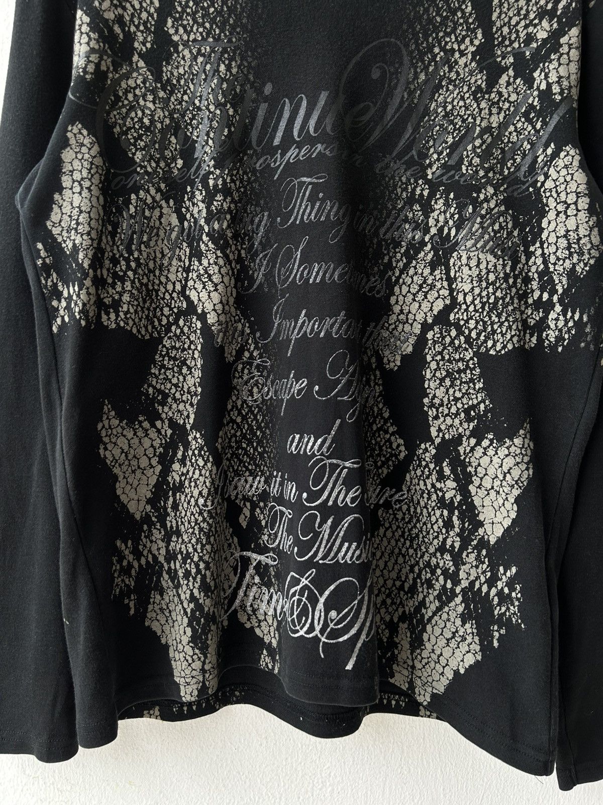 Japanese Brand Y2k Semantic Design Snake Full Print Long Sleeve Size US L / EU 52-54 / 3 - 7 Thumbnail