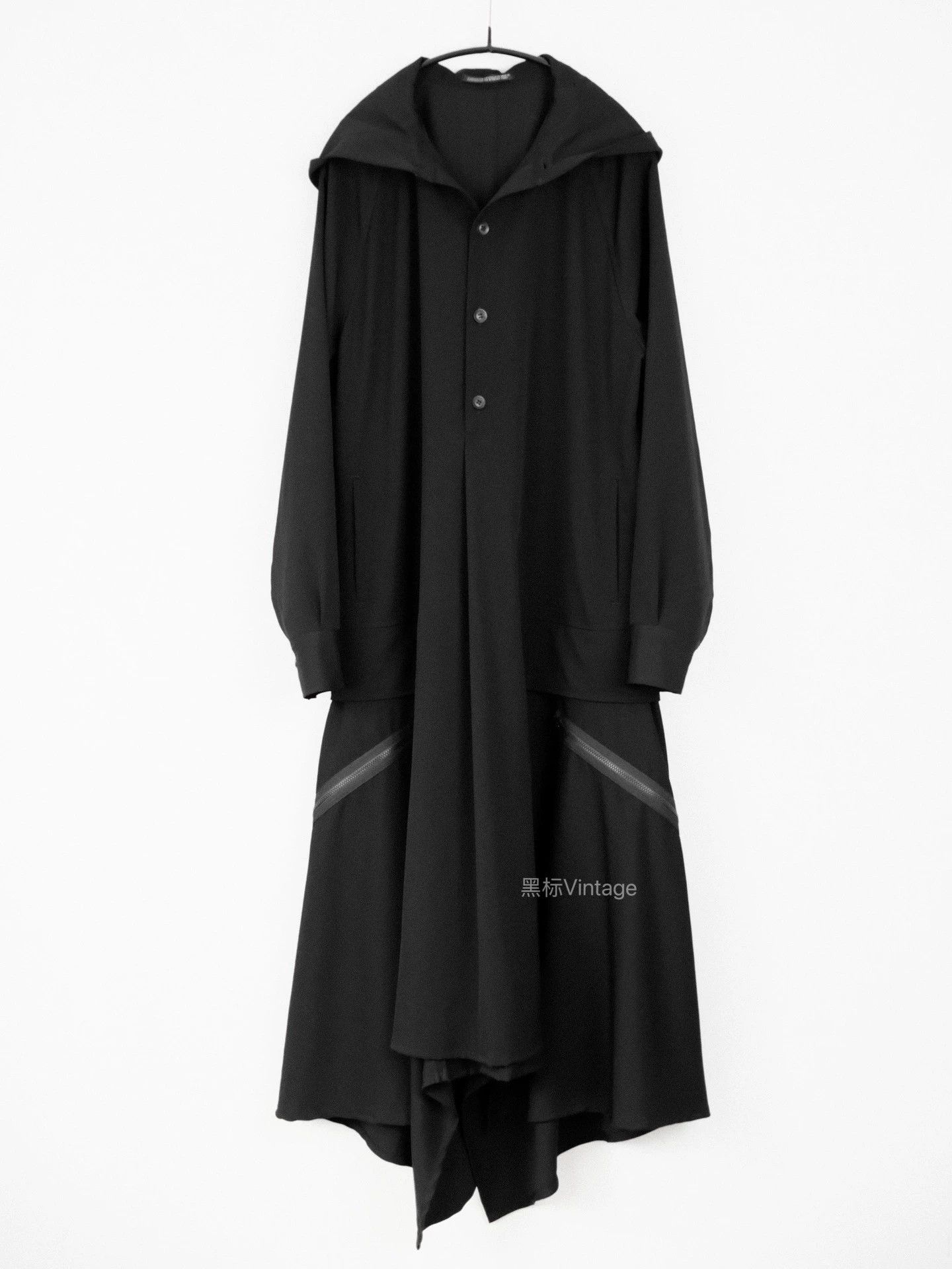 Yohji Yamamoto Yohji Yamamoto 19AW Vtg Pleated Zip Wool Dress Size S / US 4 / IT 40 - 7 Thumbnail