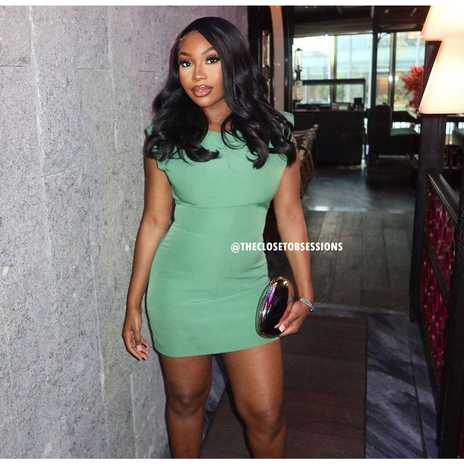 Zara Zara Green Structured Shoulder Pad Mini Dress NWT Size M / US 6-8 / IT 42-44 - 14 Thumbnail