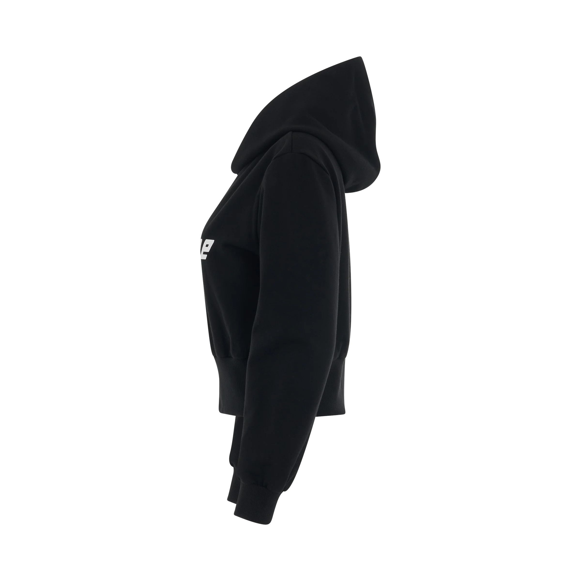 WE11DONE o1mris0824 Crop Hoodie in Black Size US XS / EU 42 / 0 - 3 Thumbnail