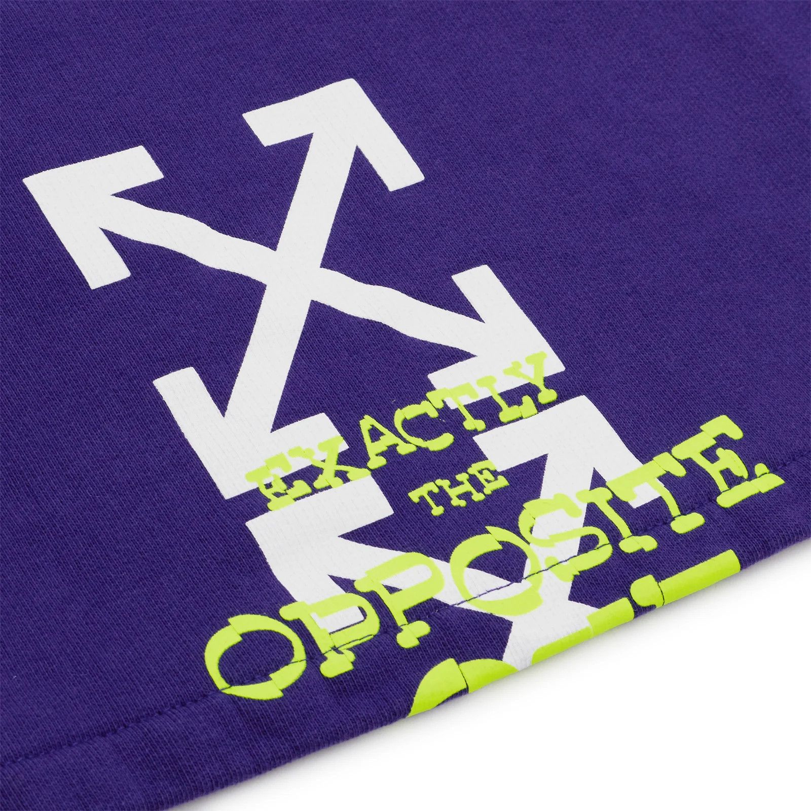 Off-White o1gr1nt1124 Opposite Arr Skate Sweatshort in Purple Size US 32 / EU 48 - 4 Thumbnail