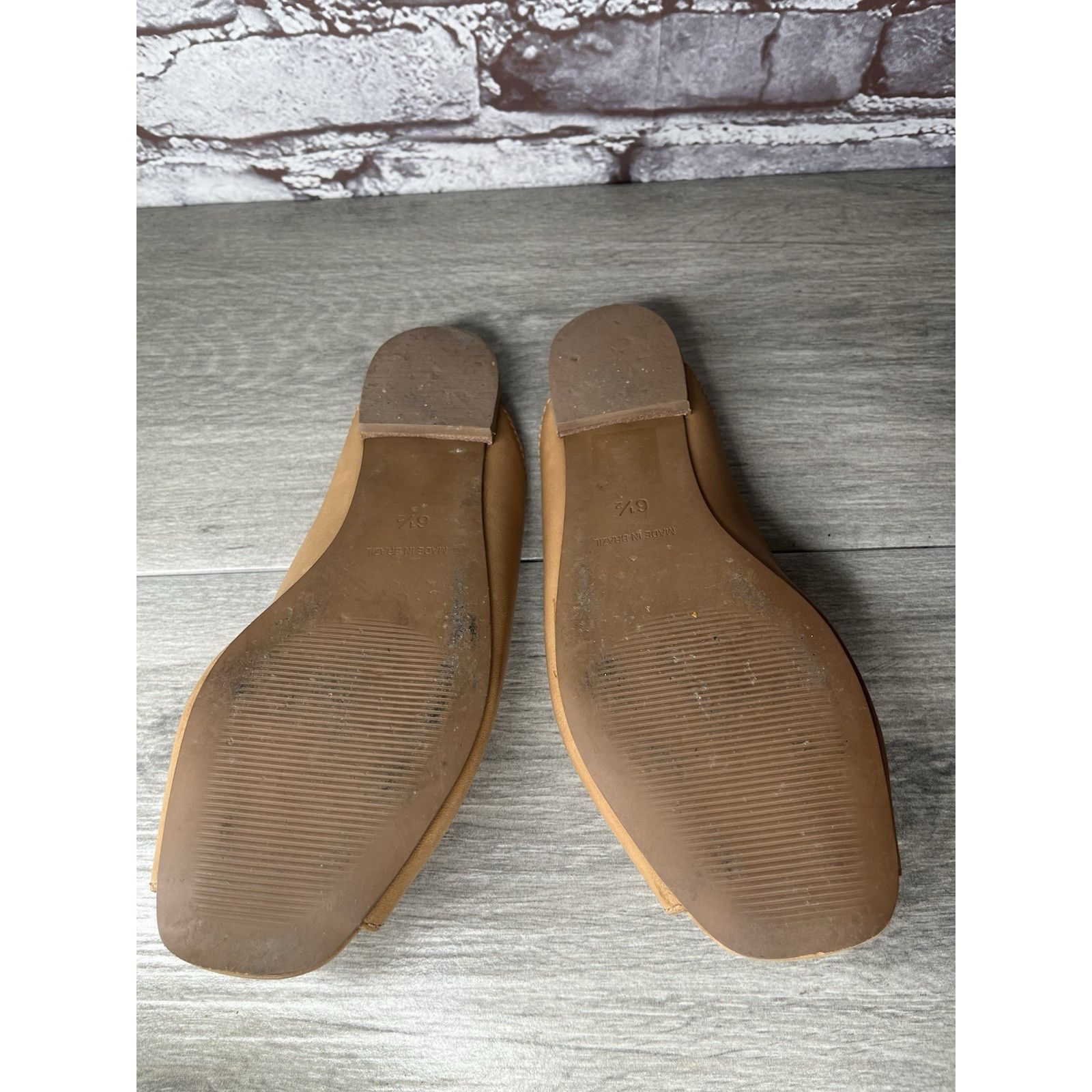 Madewell Madewell The Erica Peep-Toe Mule in English Saddle tan leath Size US 6.5 / IT 36.5 - 7 Thumbnail