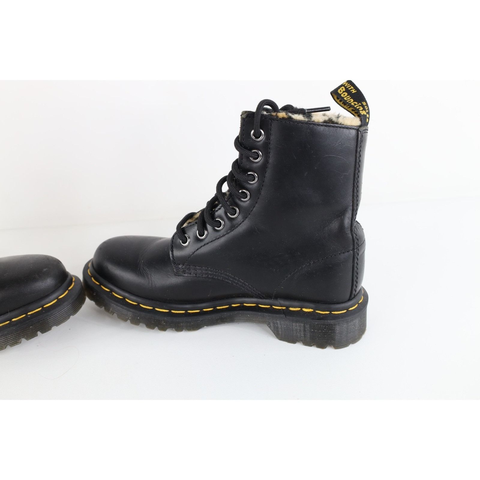 Dr. Martens Vintage 90s Dr Martens Doc Martens Leopard Fur Lined Boots Size US 5 / IT 35 - 6 Thumbnail