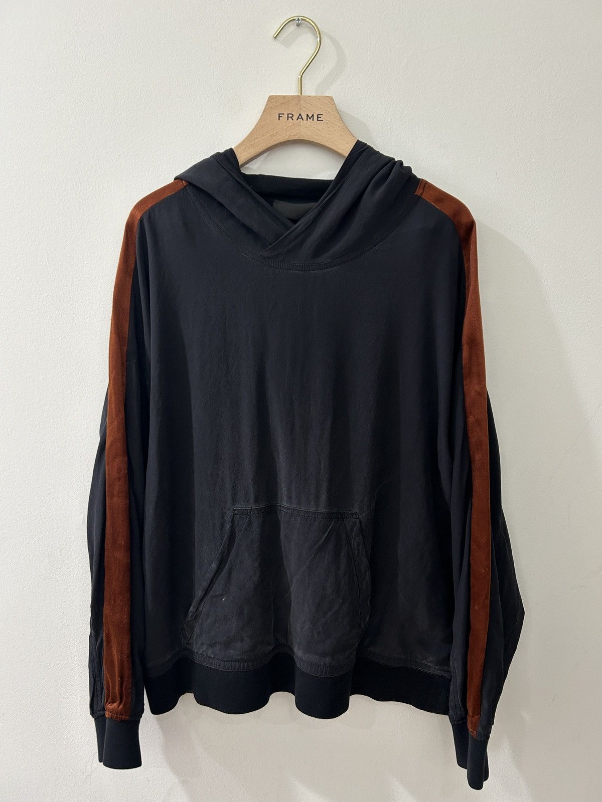 Haider Ackermann Silk Striped Layered Hoodie Size US S / EU 44-46 / 1 - 1 Thumbnail