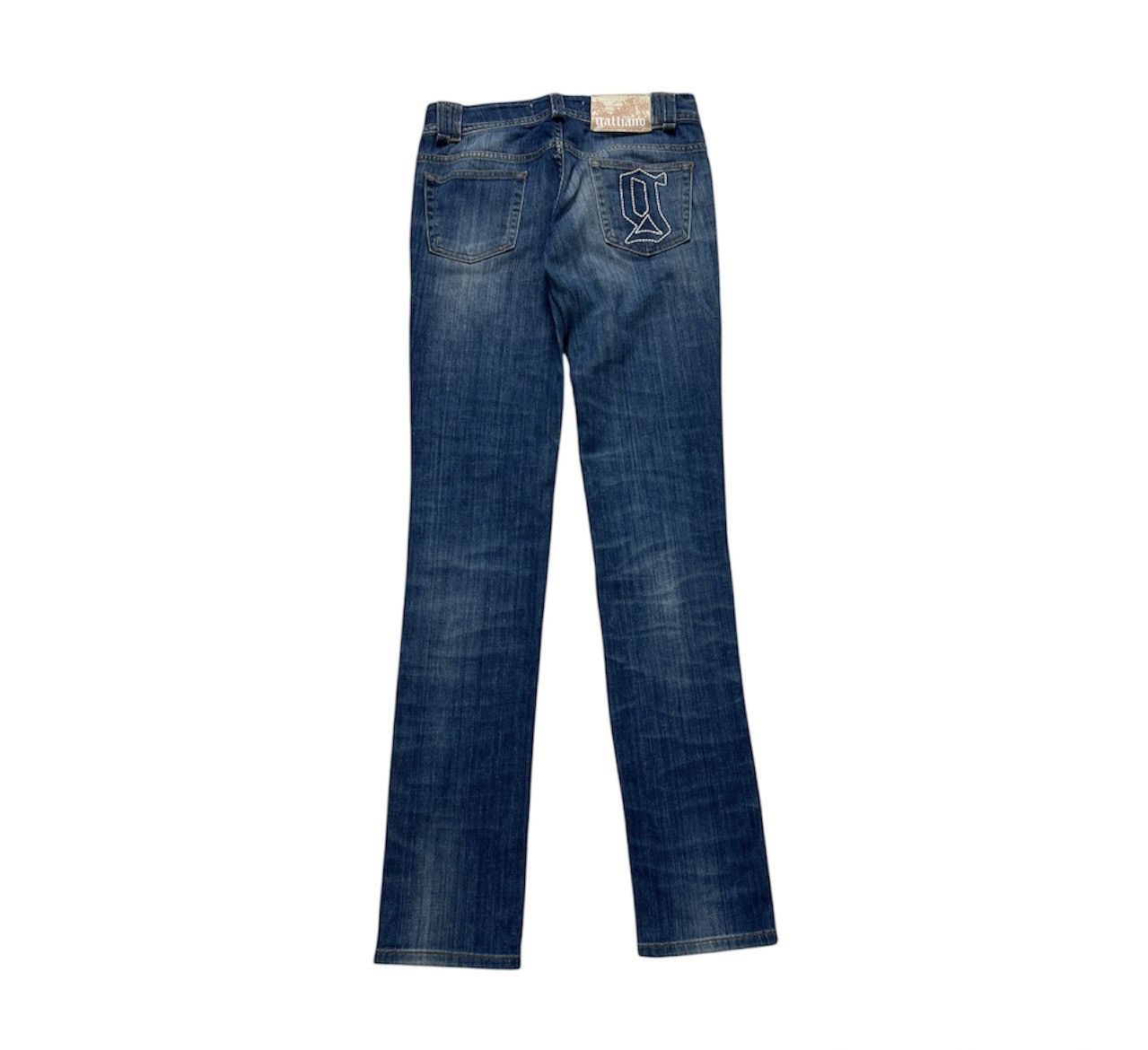 John Galliano Vintage John Galliano y2k skinny slim fit jeans washed denim Size 26" / US 2 / IT 38 - 1 Thumbnail