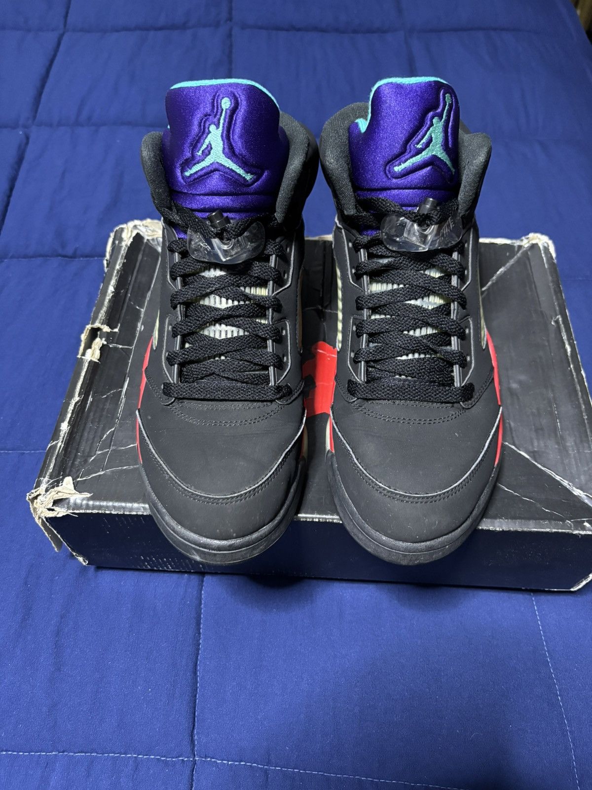 Jordan Brand Jordan 5 Retro Top 3 Black 2020 Size 9.5 Size US 9.5 / EU 42-43 - 2 Thumbnail