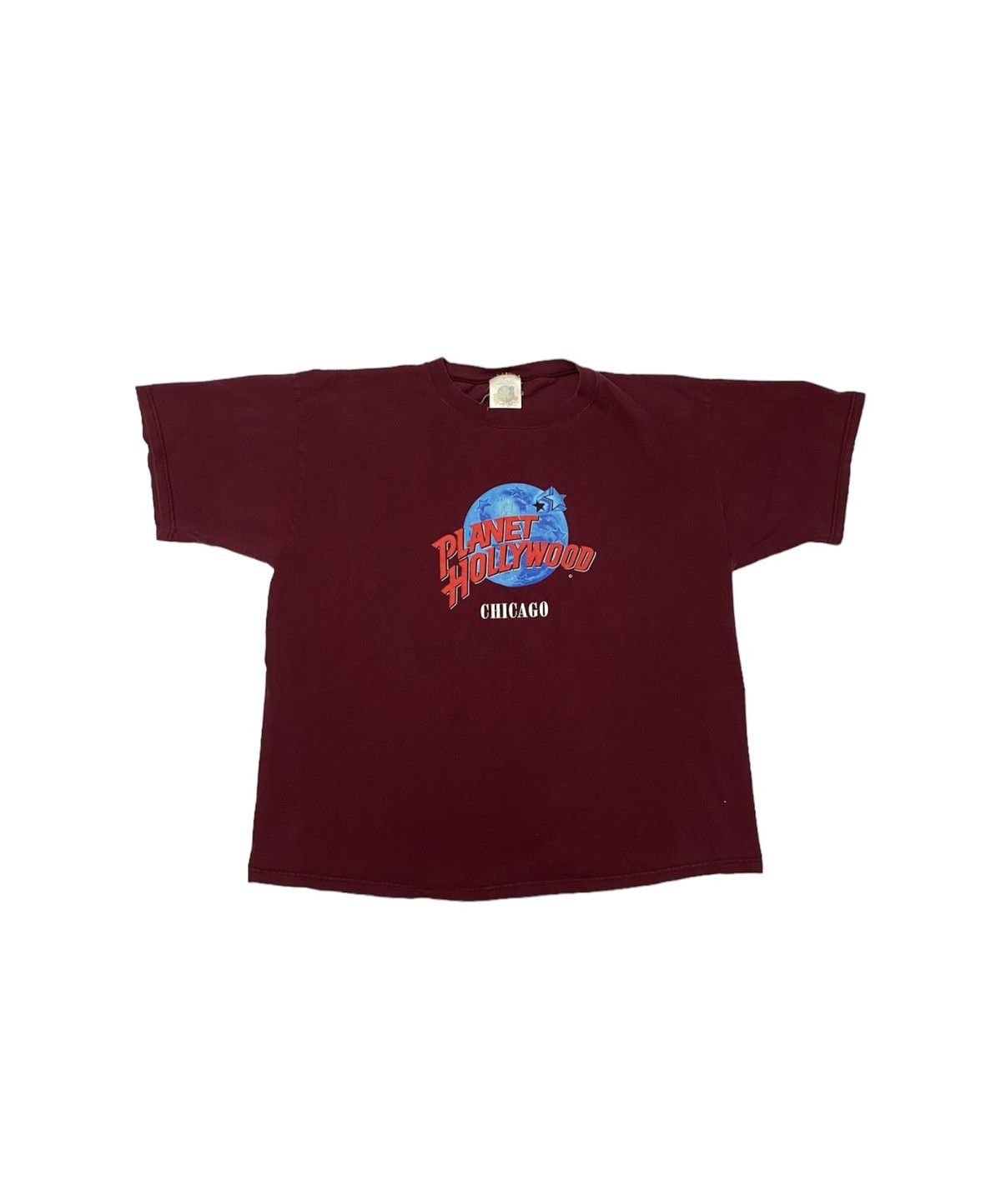 Planet Hollywood × Vintage Crazy Vintage 90’s Y2K Planet Hollywood Logo Tee XL Size US XL / EU 56 / 4 - 1 Thumbnail