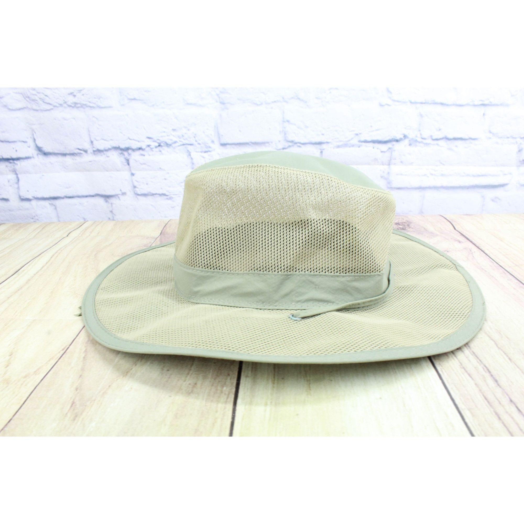 Other Dorfman Pacific Mesh Khaki Wide Brim Safari Hat Size ONE SIZE - 3 Thumbnail