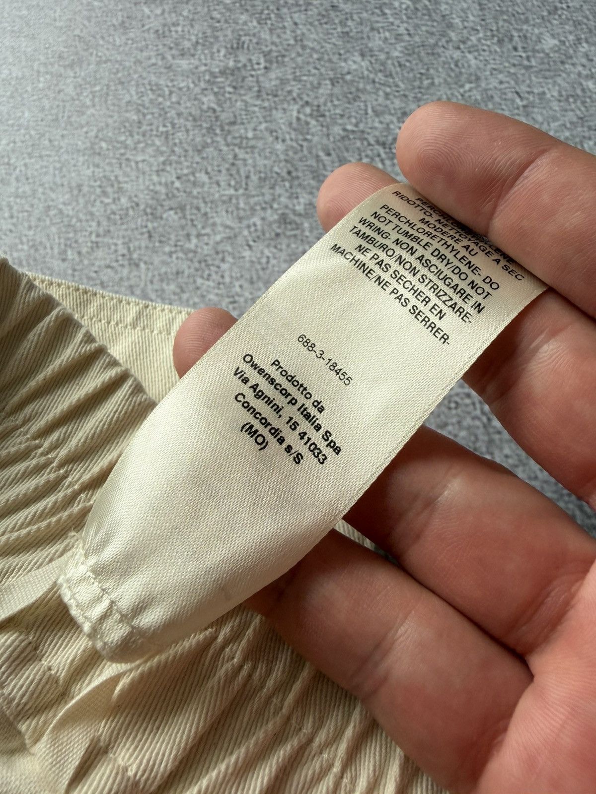 Rick Owens Rick Owens Fogachine SS22 Drop Crotch Wide Cut Beige Shorts Size US 31 - 21 Thumbnail