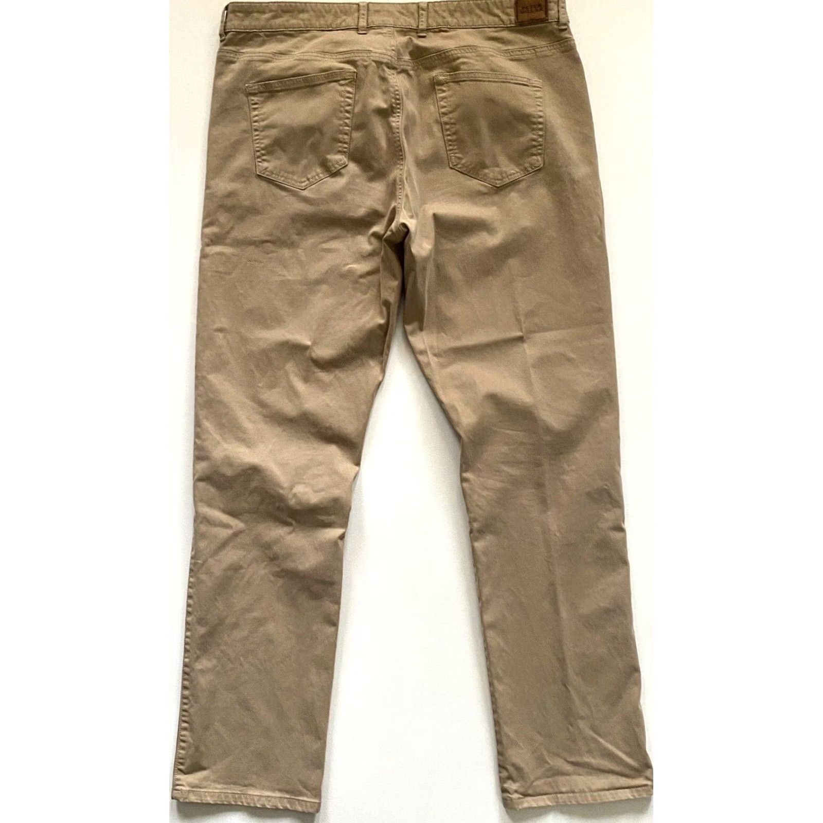 Peter Millar Peter Millar Men's Ultimate Sateen Five-Pocket Pants Sz 38 Beige Chino Regular Slim Straight Belt Loops 32in Inseam Size US 38 / EU 54 - 2 Thumbnail