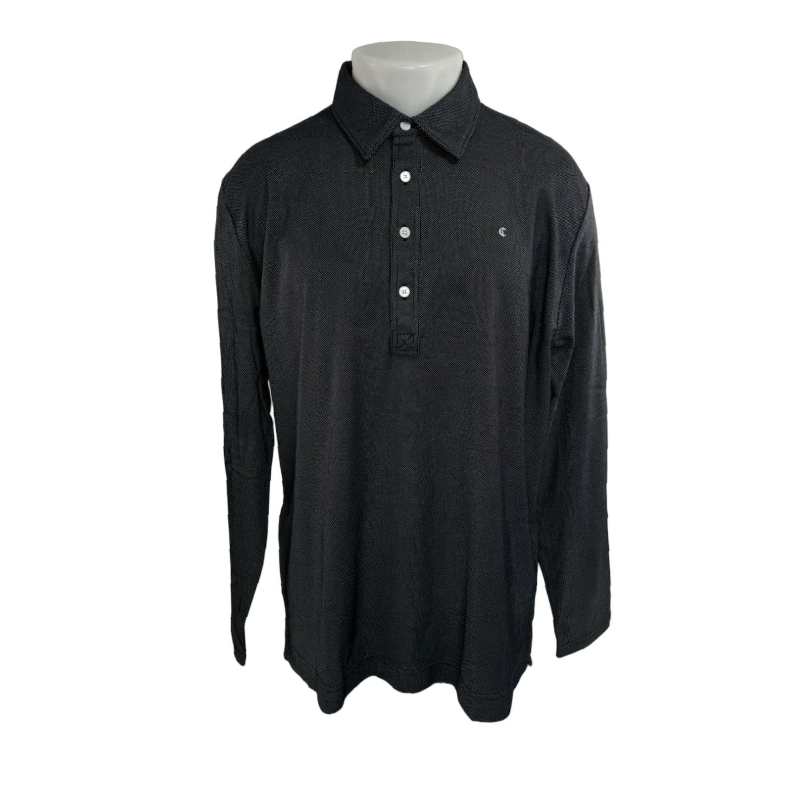 Vintage CRIQUET Rugby Polo Shirt - Embroidered Microdot XL Knit Knitwear - Black/White - NEW w TAG - Men’s Polo Shirt Size US XL / EU 56 / 4 - 1 Thumbnail