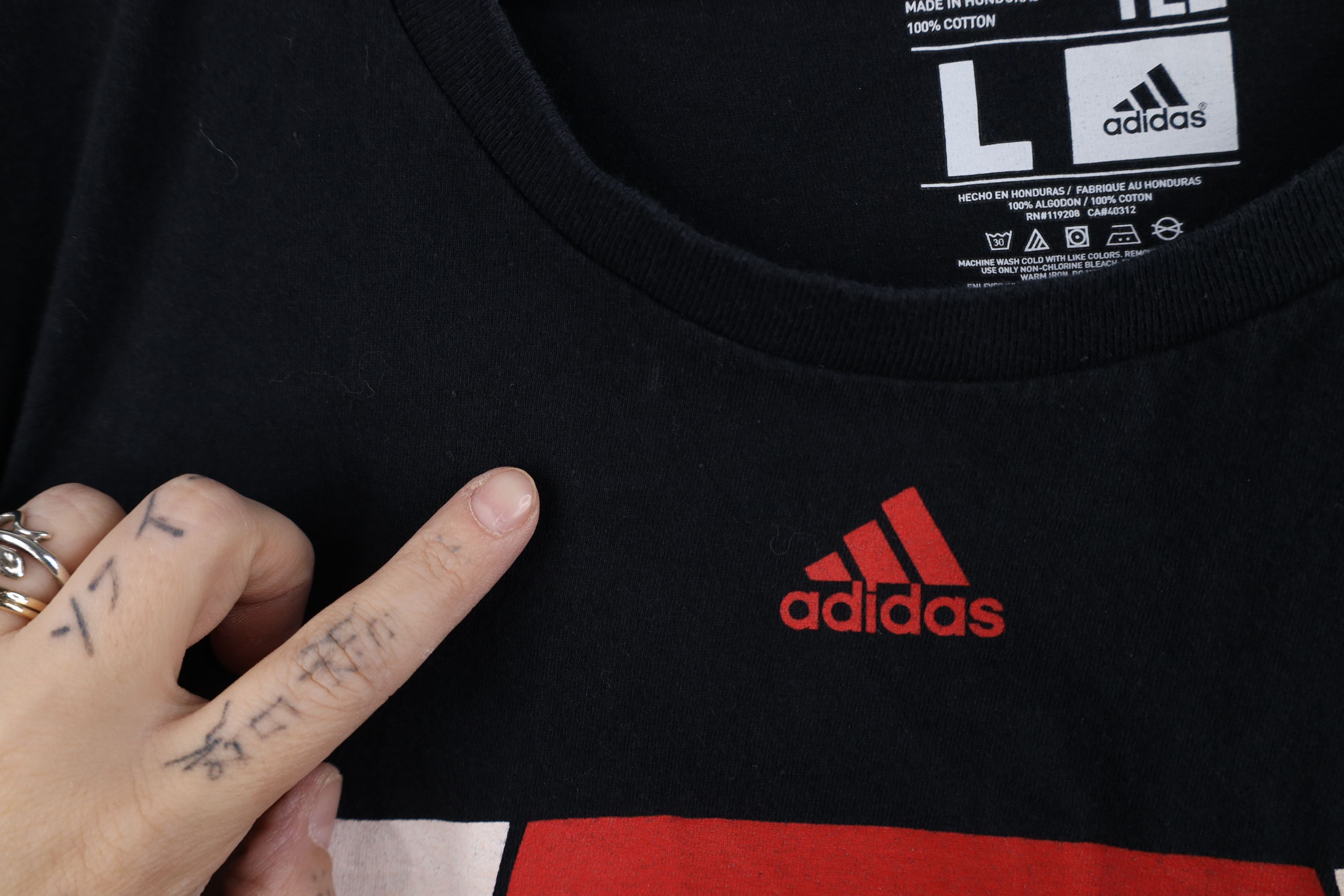 Adidas Adidas Chicago Bulls Basketball Short Sleeve T-Shirt Black Size US L / EU 52-54 / 3 - 6 Thumbnail
