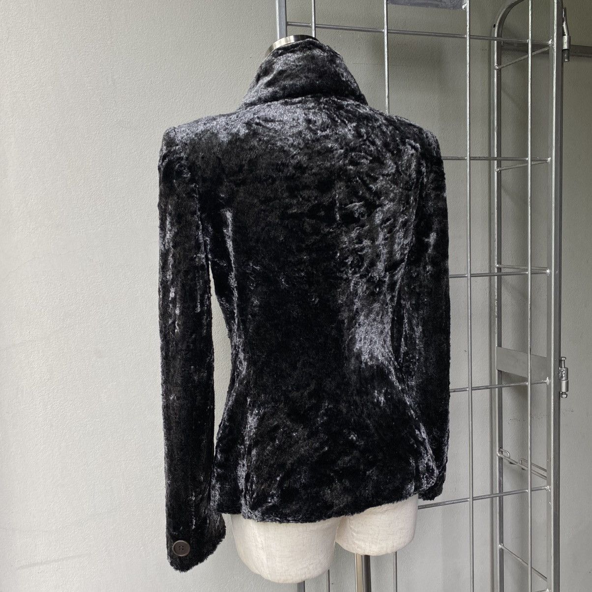 Emporio Armani EMPORIO ARMANI Black Faux Fur Blazer Size XS / US 0-2 / IT 36-38 - 19 Thumbnail