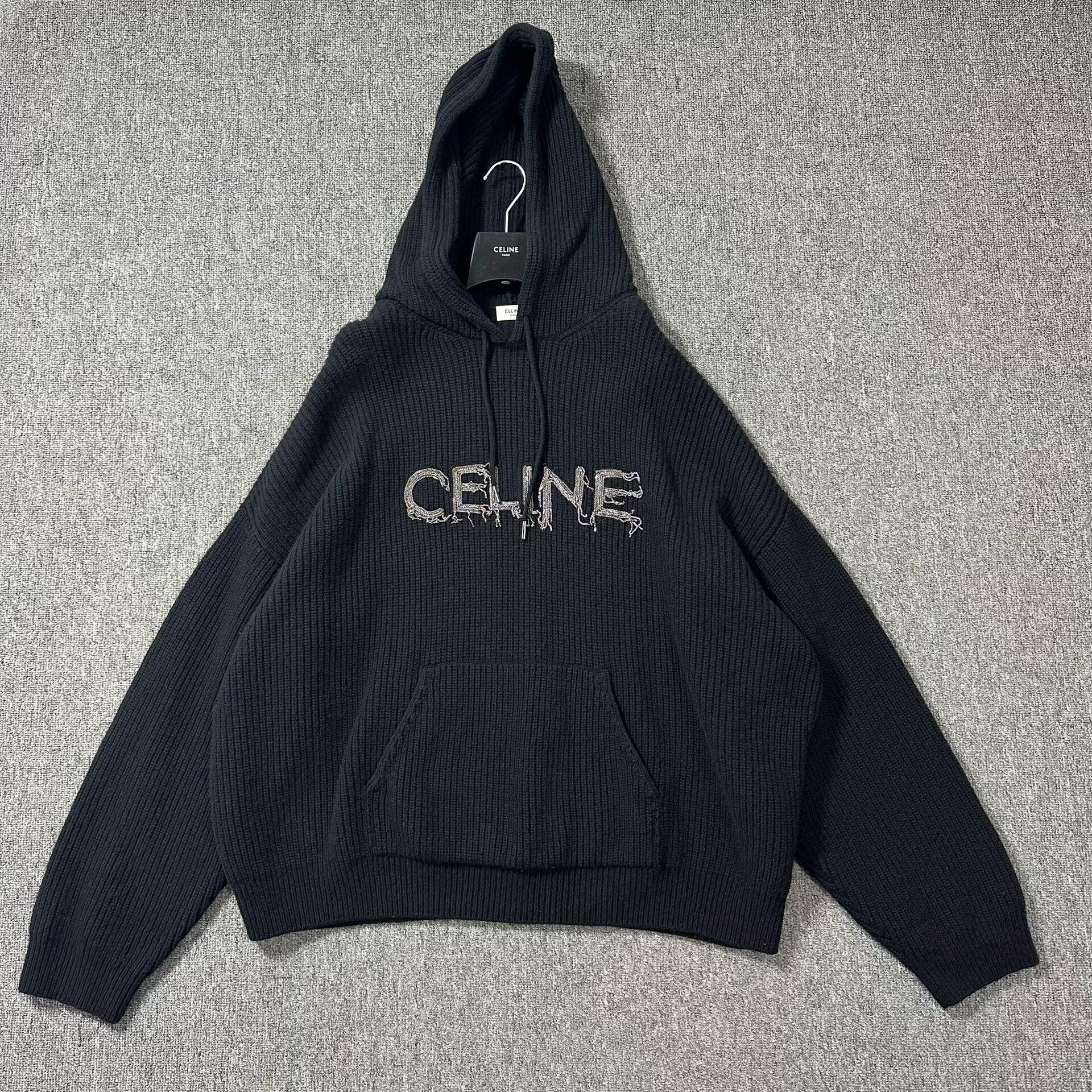 Celine Celine Letter Chain Hoodie Sweatshirt Size XL / US 12-14 / IT 48-50 - 1 Thumbnail