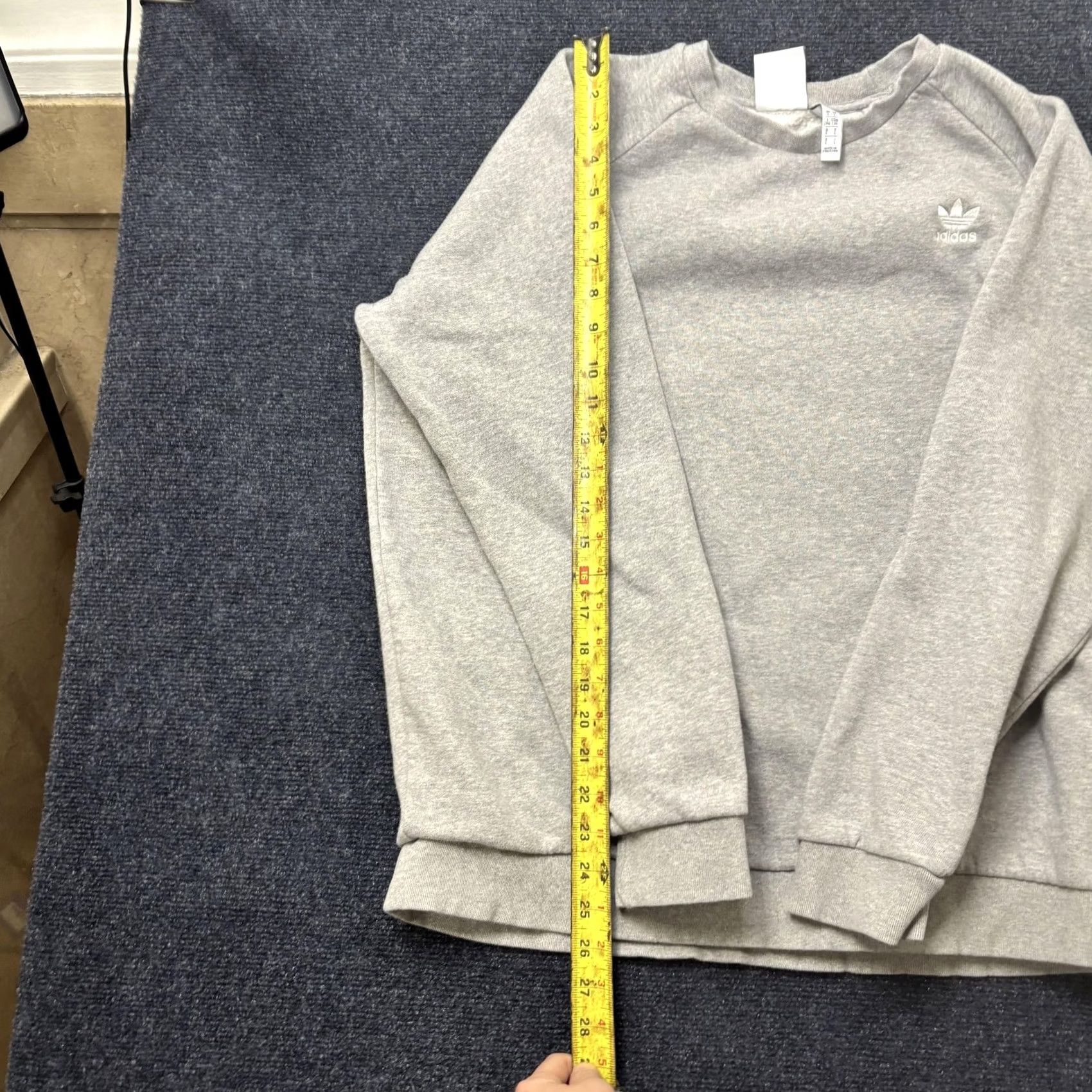 Adidas Adidas Originals Sweatshirt Mens Large Gray Crewneck Pullover Logo Trefoil Size US L / EU 52-54 / 3 - 2 Thumbnail