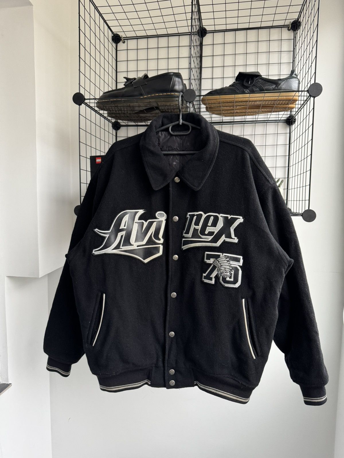 Avirex RARE Vintage Avirex Wool Varsity Bomber Reversible Jacket Size US XL / EU 56 / 4 - 2 Thumbnail