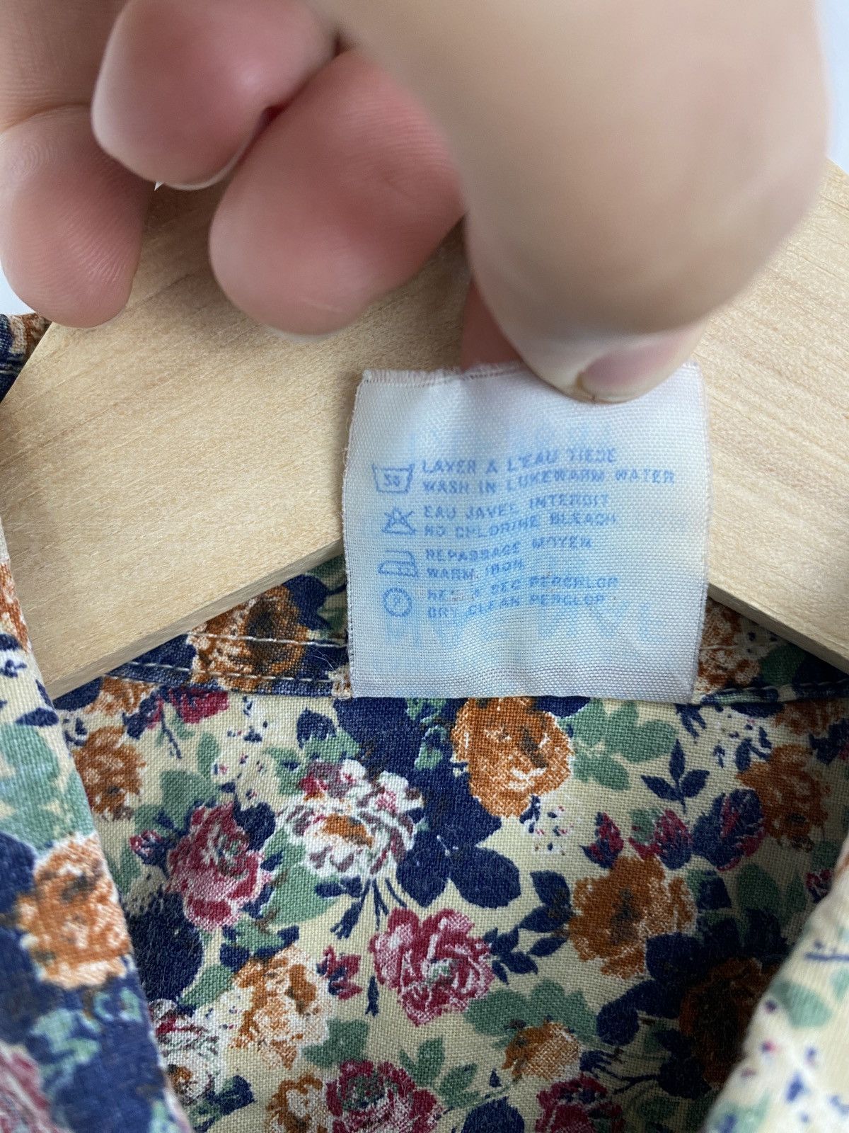 Designer 🇫🇷 Vintage 80s NAF NAF Paris Floral Shirt Made In France Rare Size M / US 6-8 / IT 42-44 - 6 Thumbnail