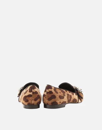 Dolce & Gabbana o1y0925 Velvet Loafers in Brown/Black Size US 6 / IT 36 - 4 Thumbnail