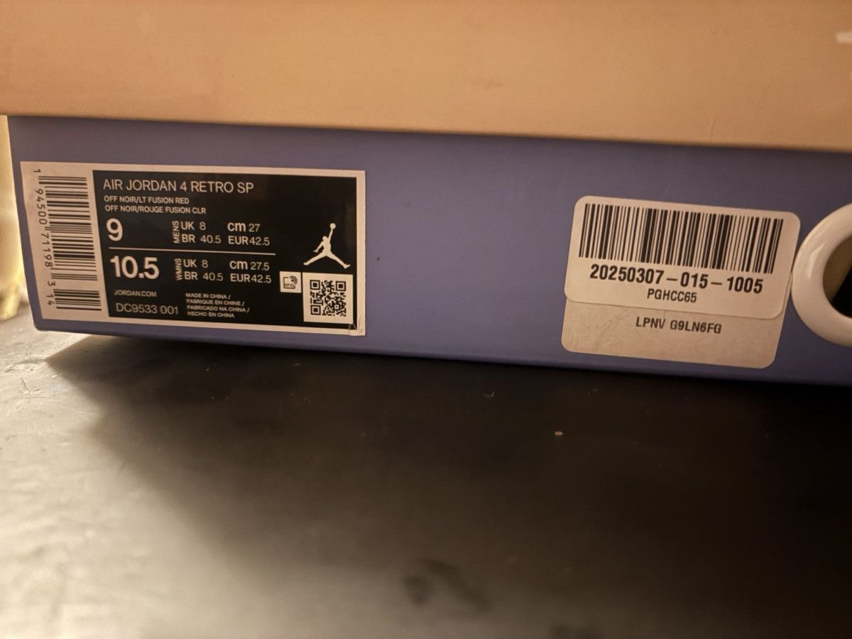 Jordan Brand × Union LA Union la air jordan 4 off noir Size US 9 / EU 42 - 1 Thumbnail