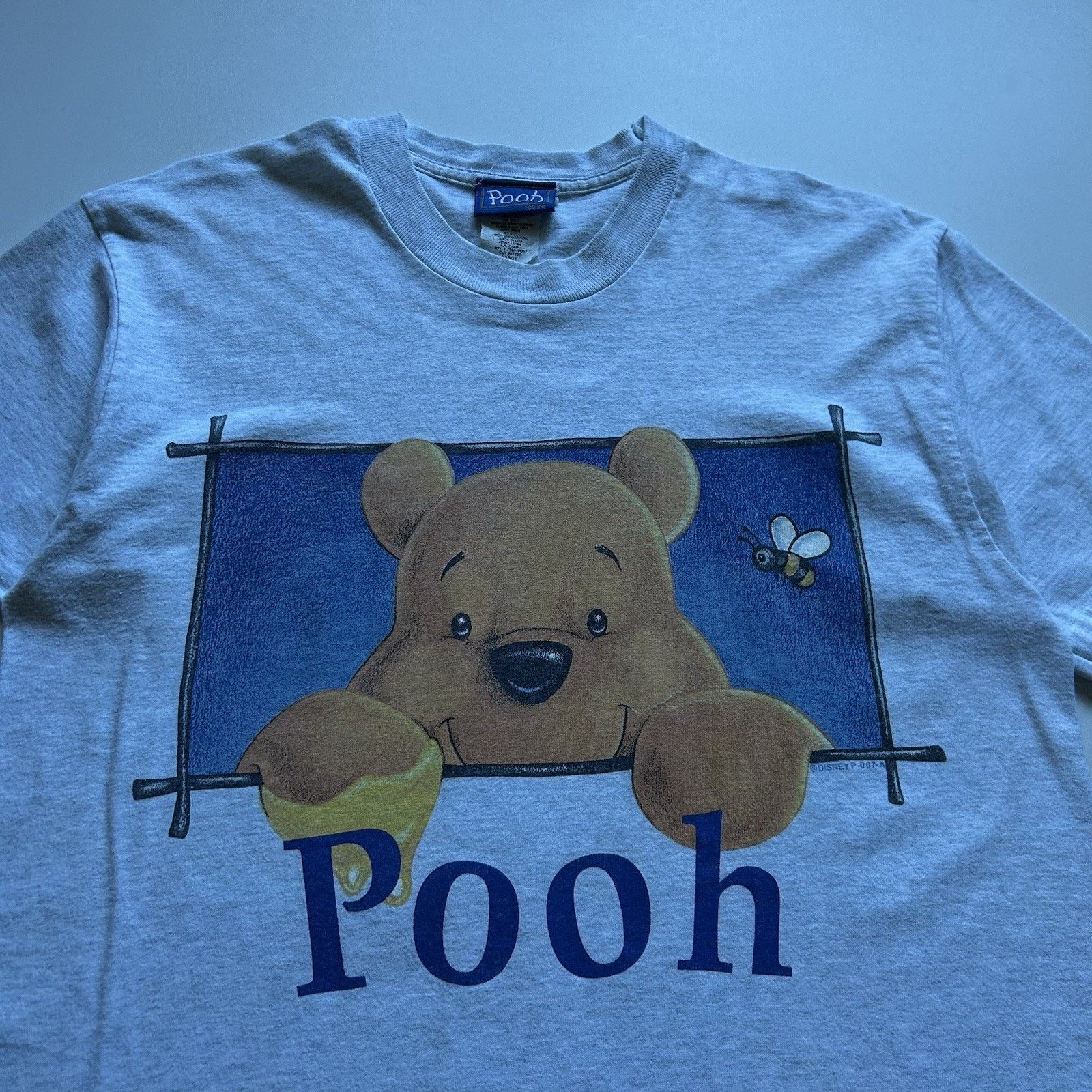 Disney Vintage Winnie The Pooh T Shirt Large 90s Disney Made In USA Size US L / EU 52-54 / 3 - 2 Thumbnail