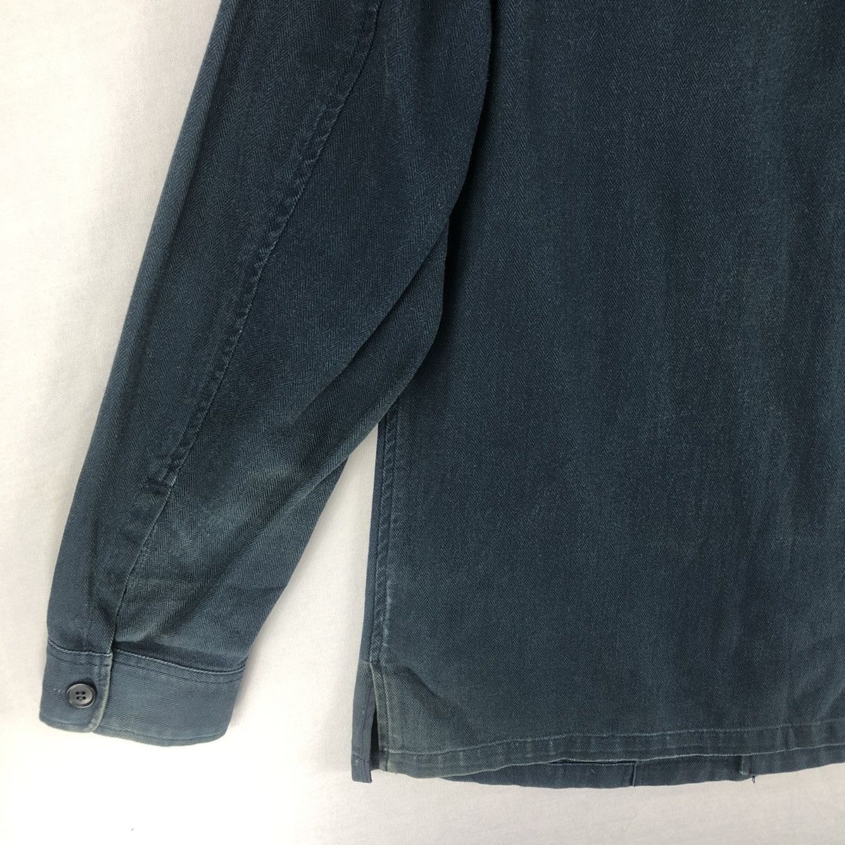 Japanese Brand Vintage 90's Flannel Jacket Herringbone Twill by New Yorker Size US L / EU 52-54 / 3 - 6 Thumbnail