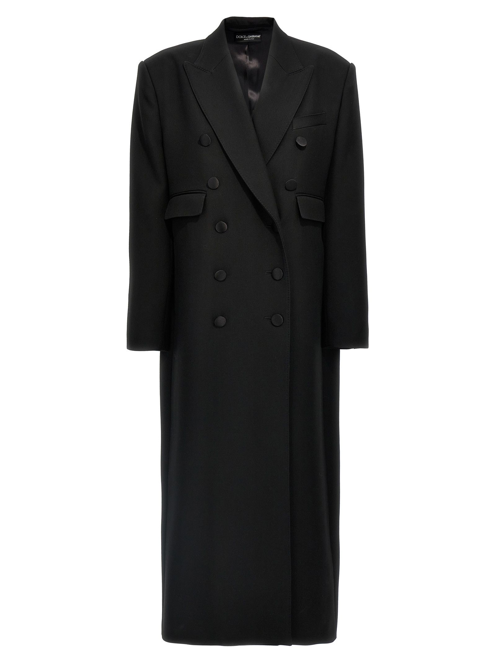 Dolce & Gabbana Long Tuxedo Coat Size XS / US 0-2 / IT 36-38 - 1 Thumbnail