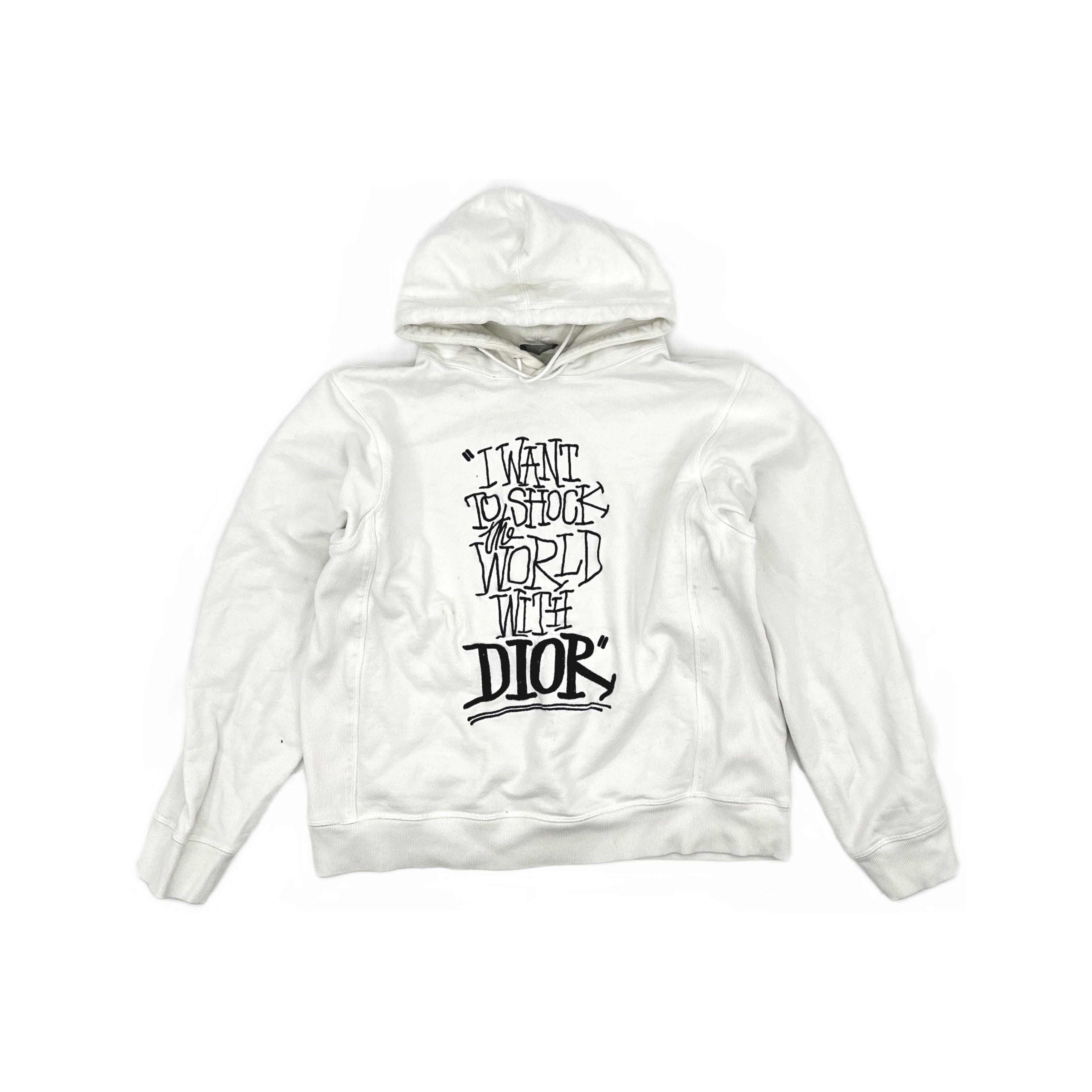 Dior Dior x Shawn Stussy Logo Print Hoodie XL Size US XL / EU 56 / 4 - 1 Thumbnail