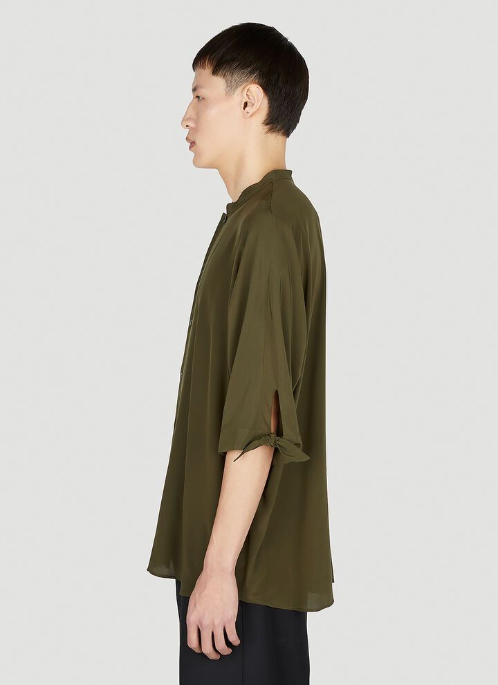 Saint Laurent Paris o1bcso1str1124 Tunic Shirt in Green Size US L / EU 52-54 / 3 - 5 Thumbnail
