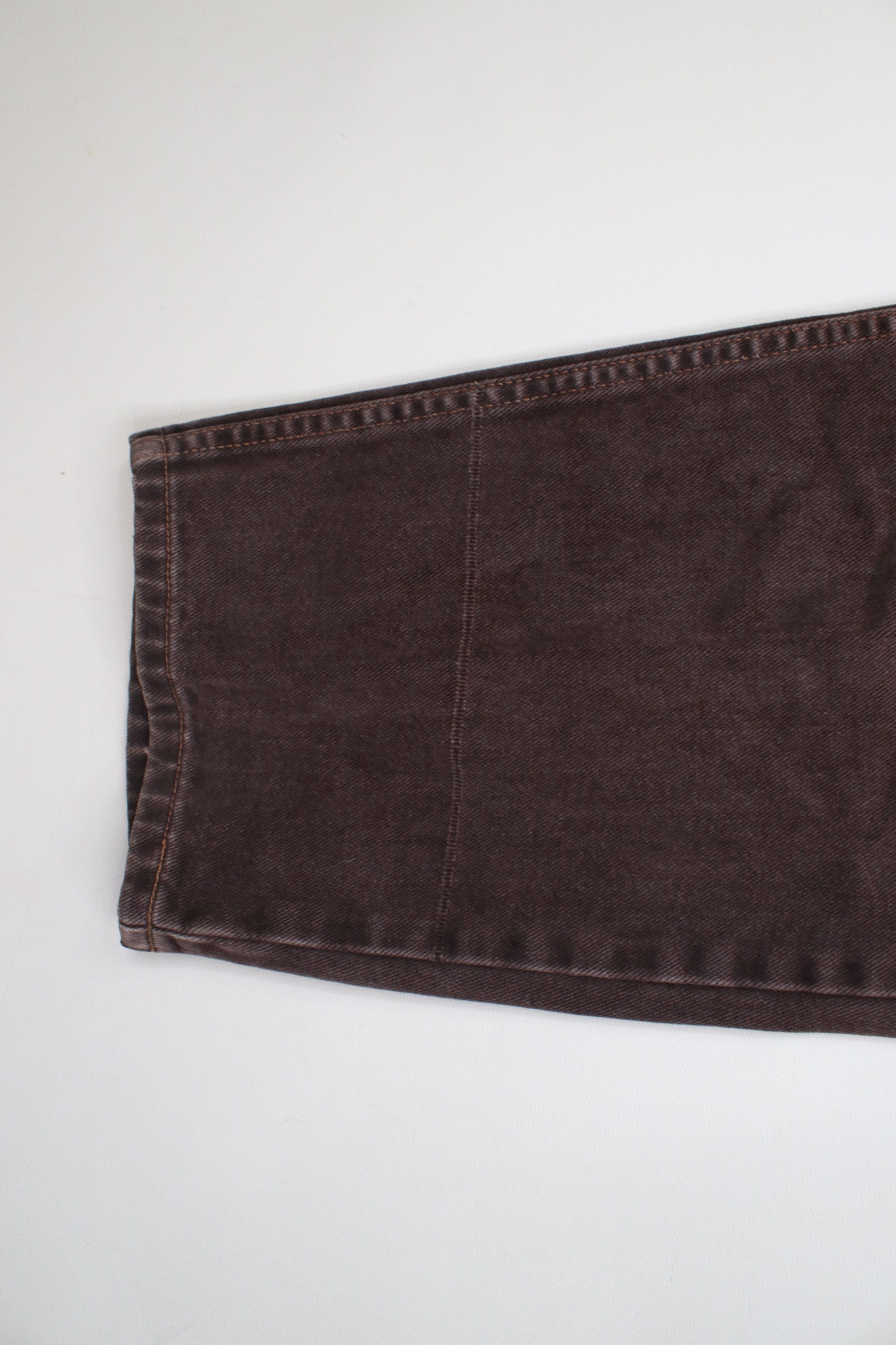 Vintage Vintage 90s Streetwear Relaxed Tapered Leg Denim Jeans Brown Size US 38 / EU 54 - 5 Thumbnail