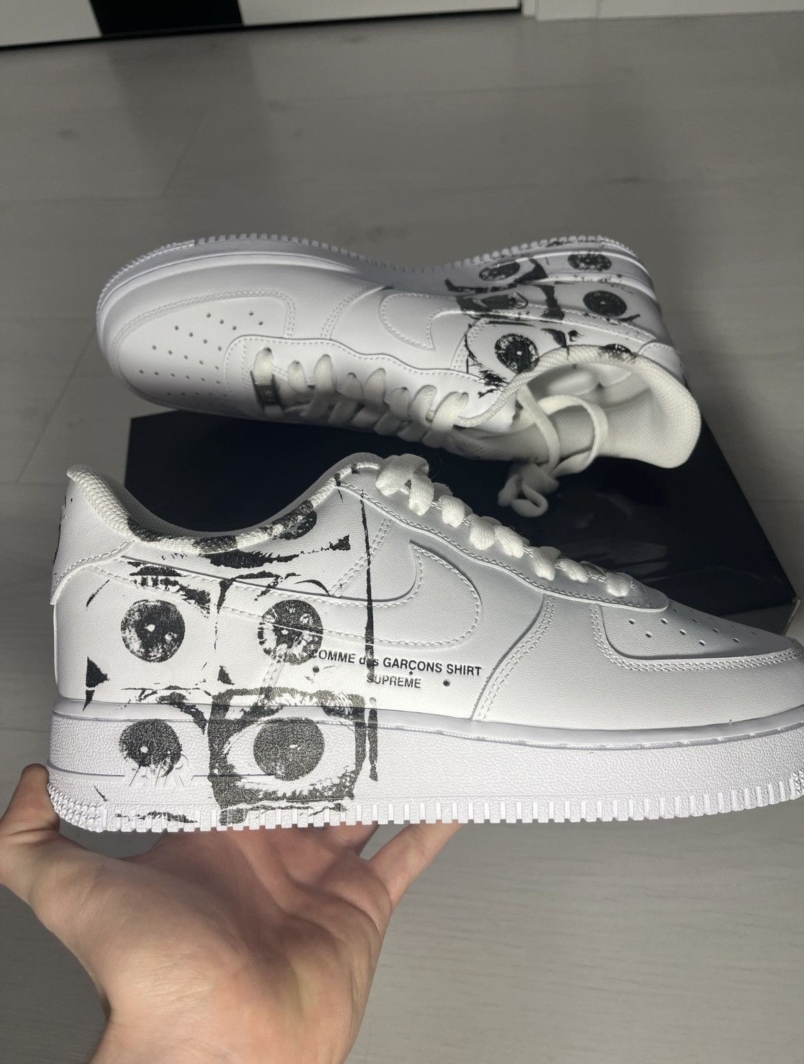 Comme des Garcons × Nike × Supreme Nike Air Force x Supreme x CDG Size US 8 / EU 41 - 3 Thumbnail