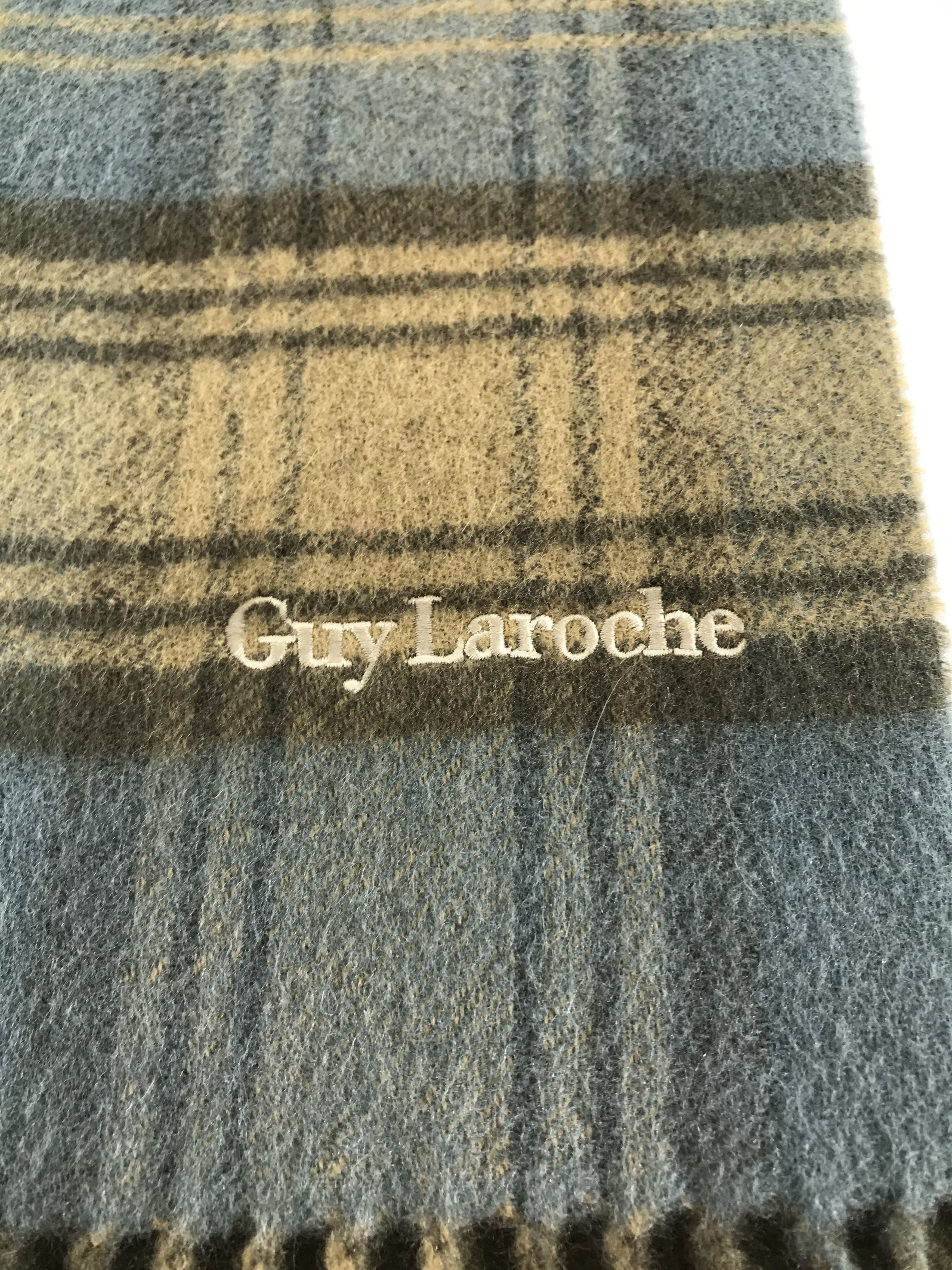Guy Laroche Guy Laroche Tartan Wool Scarf Muffler V226 Size ONE SIZE - 4 Thumbnail