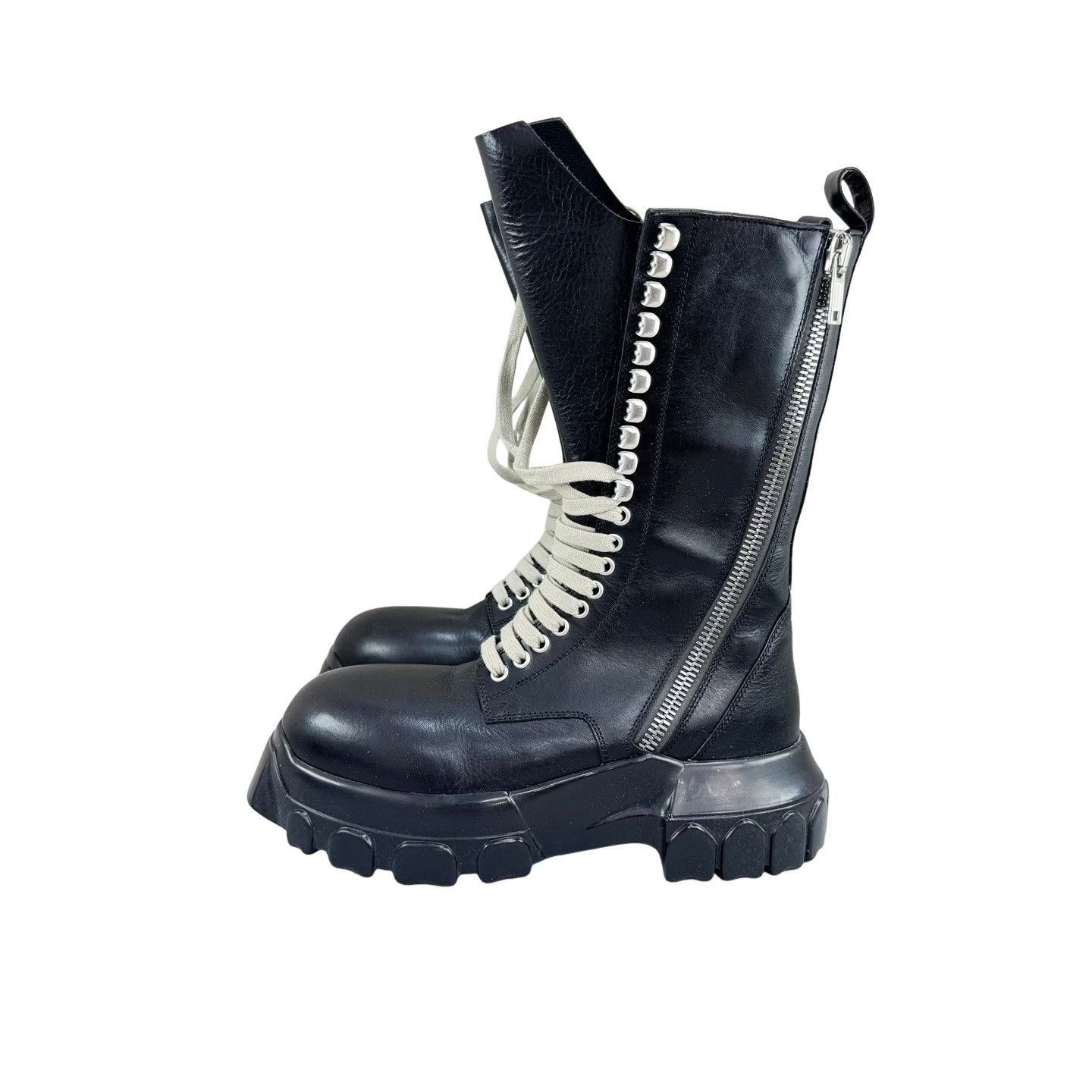 Rick Owens Rick Owens Black Lace-Up Boots Size 38 Size US 8 / IT 38 - 1 Thumbnail