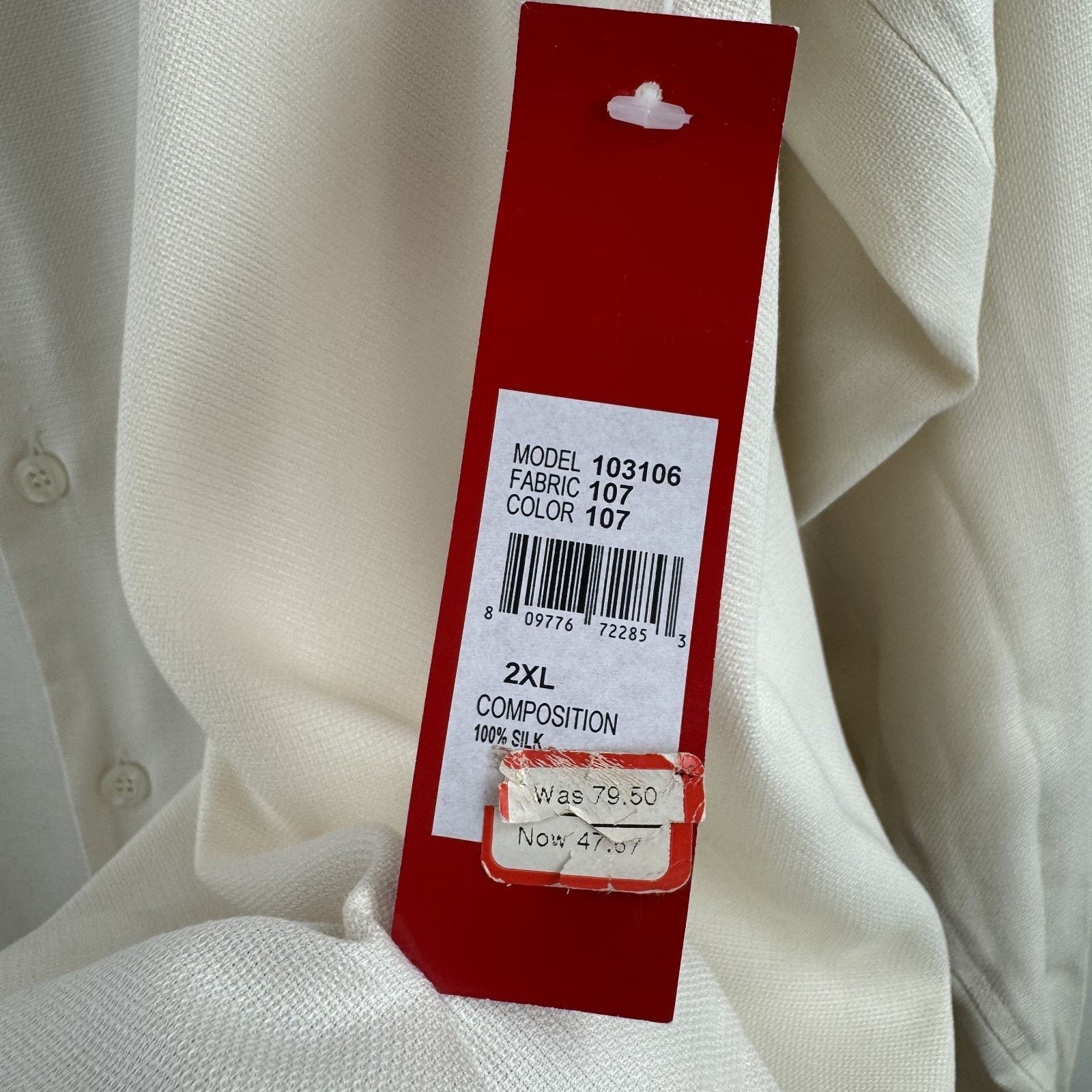 Emanuel Ungaro Emanuel Ungaro Men's XXL 100% Silk Dress Shirt Size US XXL / EU 58 / 5 - 7 Thumbnail