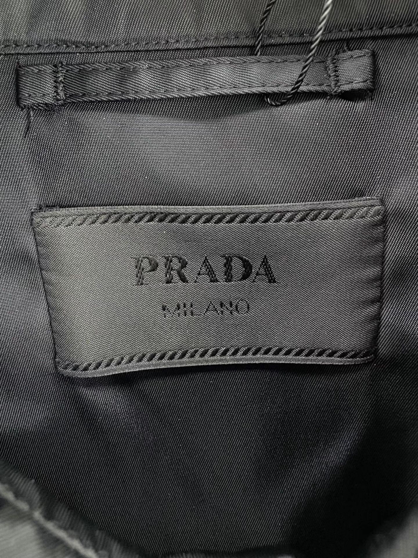 Prada PRADA Nylon Tactical Pocket Shirt Jacket with Triangle Logo Size US L / EU 52-54 / 3 - 4 Thumbnail