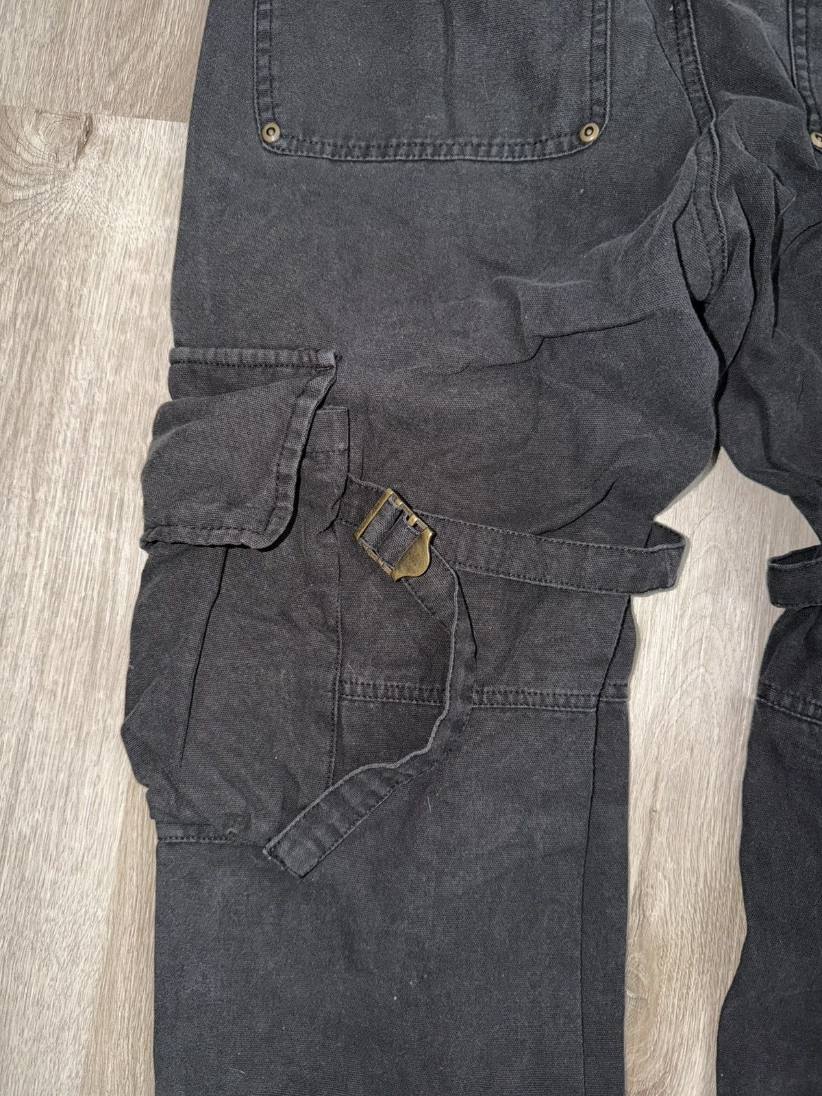 Kody Phillips Kody Phillips "Mr. Poopy Pant" Black Cargo Pants Size US 34 / EU 50 - 3 Thumbnail