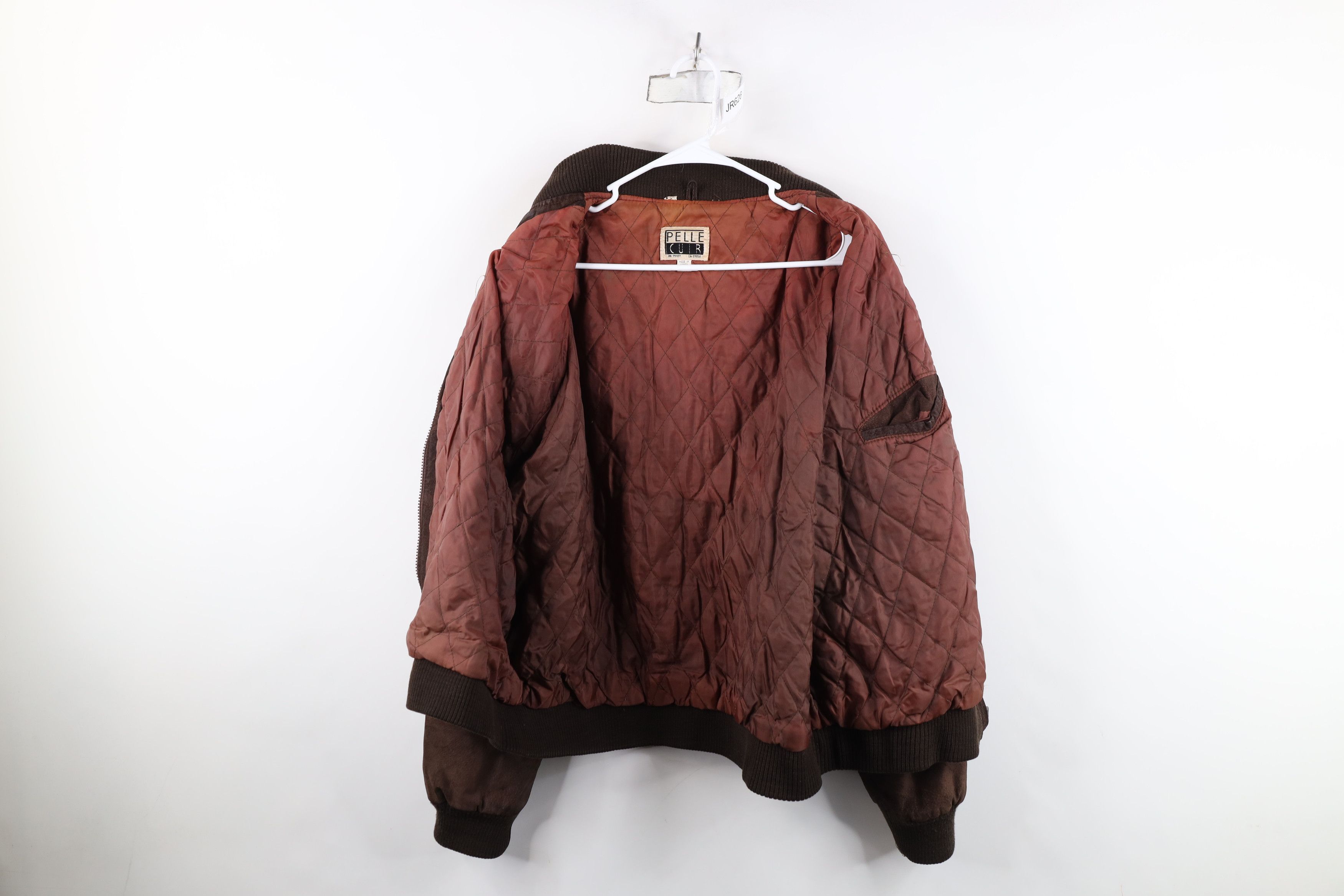Vintage Vintage 80s 90s Streetwear Suede Leather Bomber Jacket Size XL / US 12-14 / IT 48-50 - 9 Thumbnail