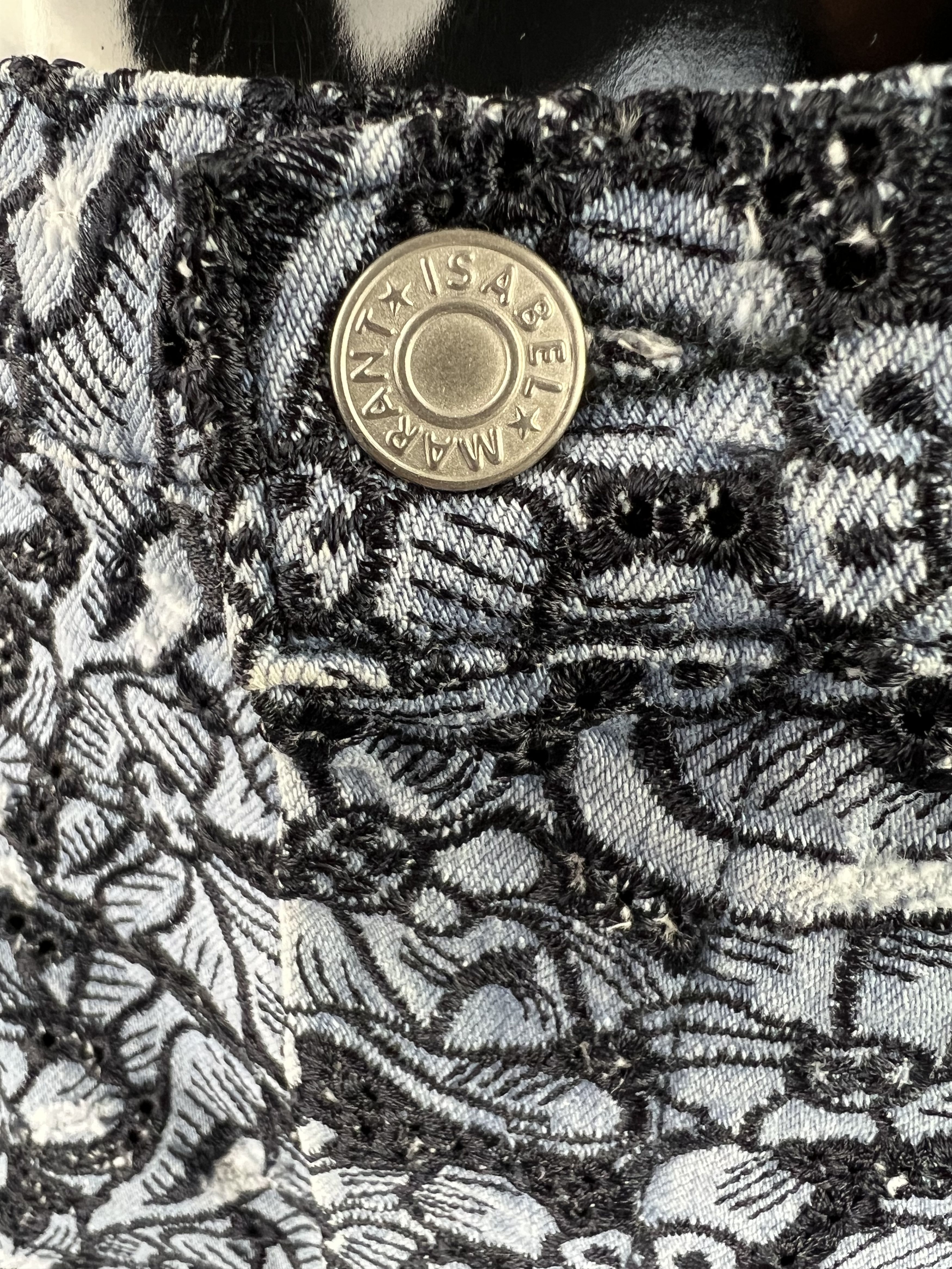 Isabel Marant Isabel Marant Etoile Blue Embroidered Floral Short Size 32" / US 10 / IT 46 - 7 Thumbnail