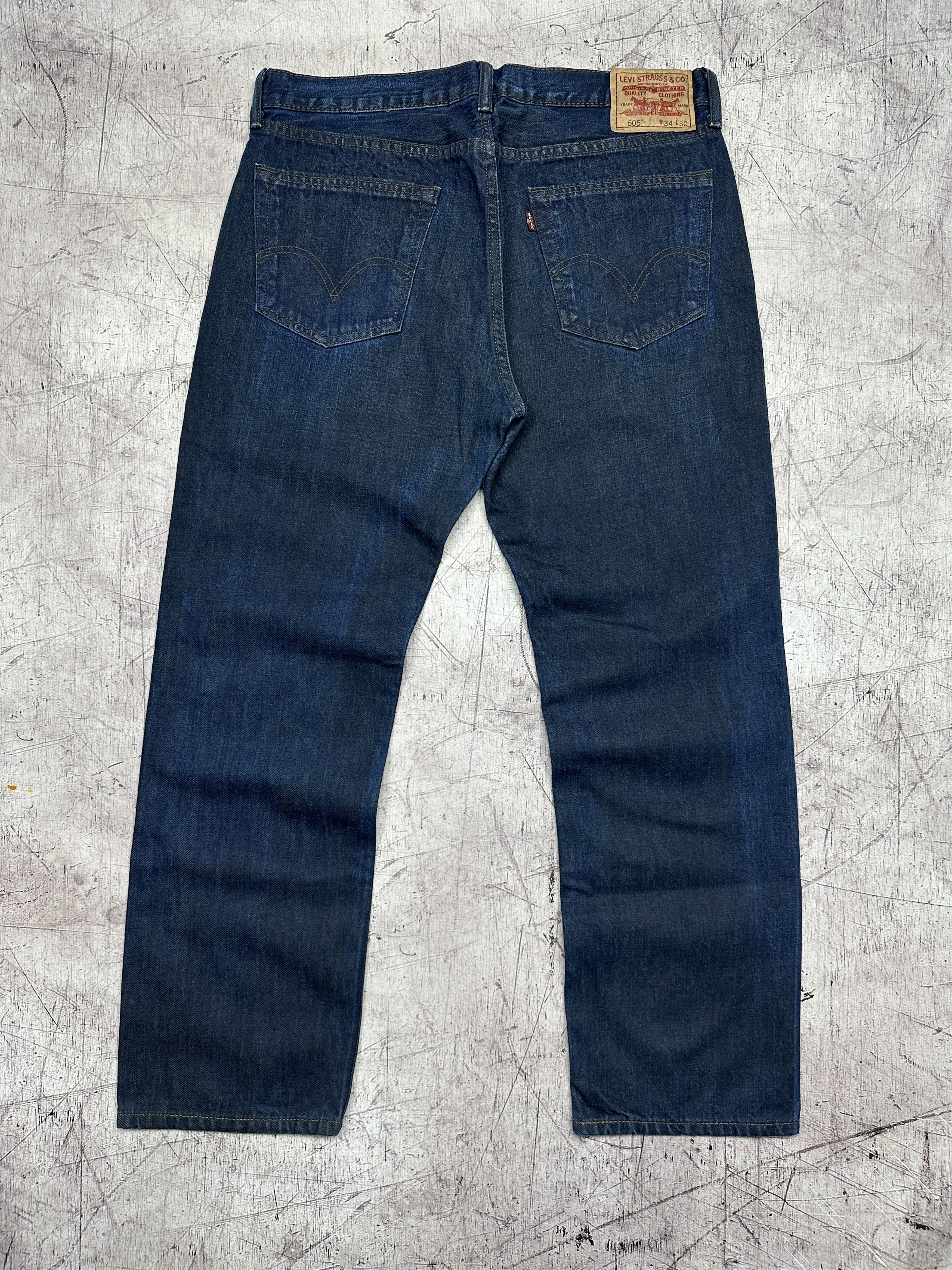 Levi's Levi's 505 Mens Denim Pants Jeans Size 34 x 30 Size US 34 / EU 50 - 1 Thumbnail