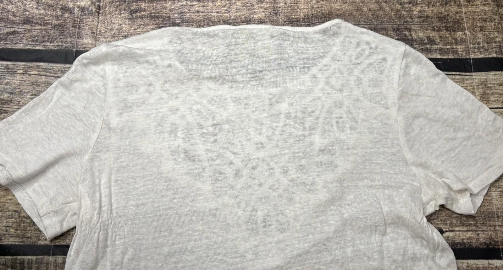 Other Anthropologie James Coviello Top Womens XS Linen Crochet Size XS / US 0-2 / IT 36-38 - 6 Thumbnail