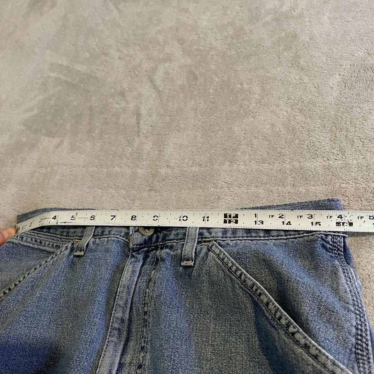 Other Vintage 90s Carpenter Denim Shorts Mens 31 Blue Medium Wash Size US 32 / EU 48 - 4 Thumbnail