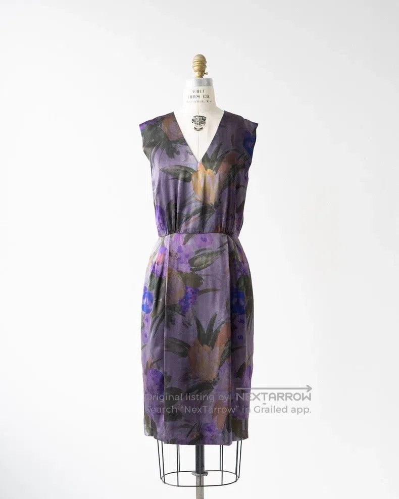 Dries Van Noten Dries Van Noten size:36 Floral Silk Sleeveless Dress Size S / US 4 / IT 40 - 1 Thumbnail