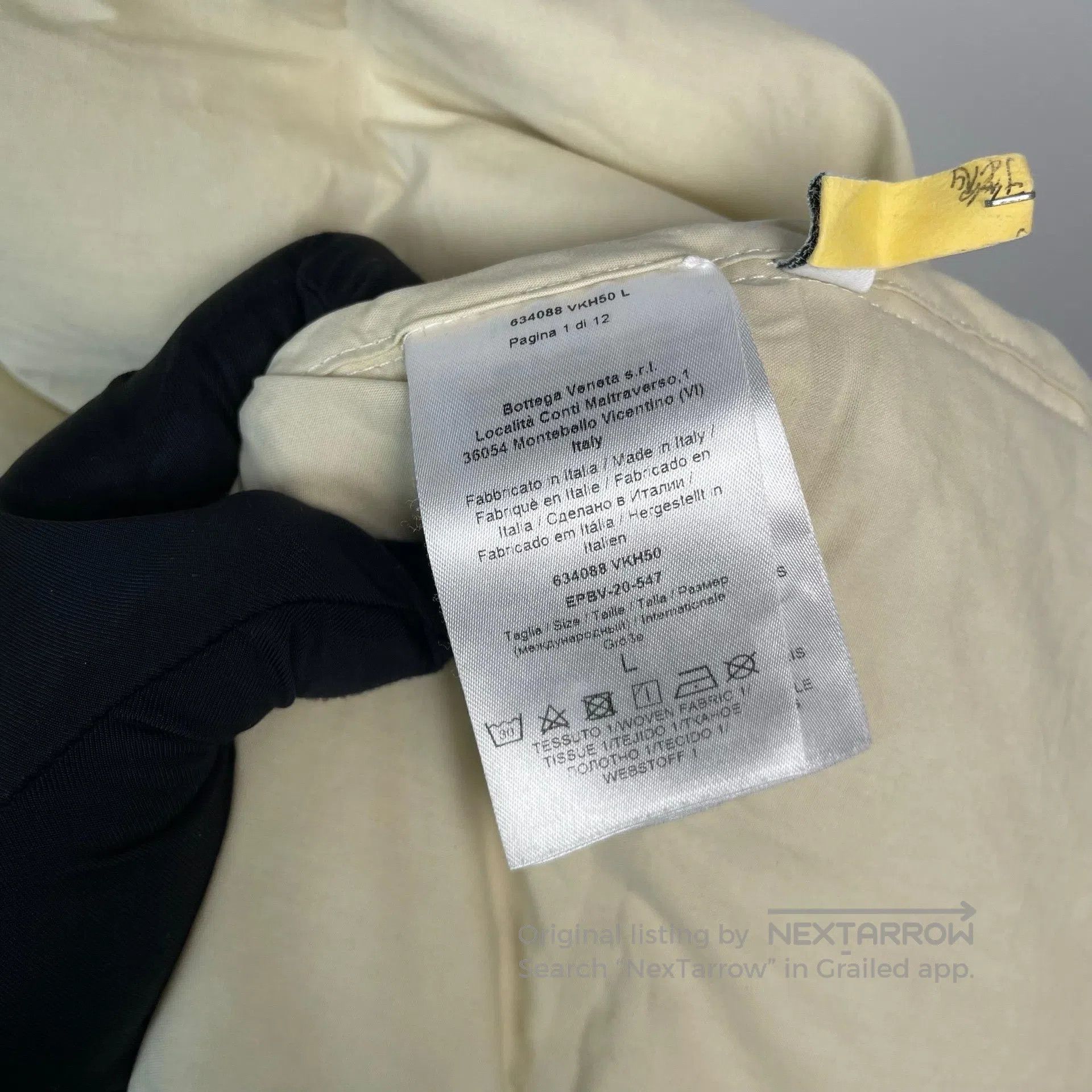 Bottega Veneta Bottega Veneta Beige Collar Removable Collar Down Jacket| Size L / US 10 / IT 46 - 7 Thumbnail