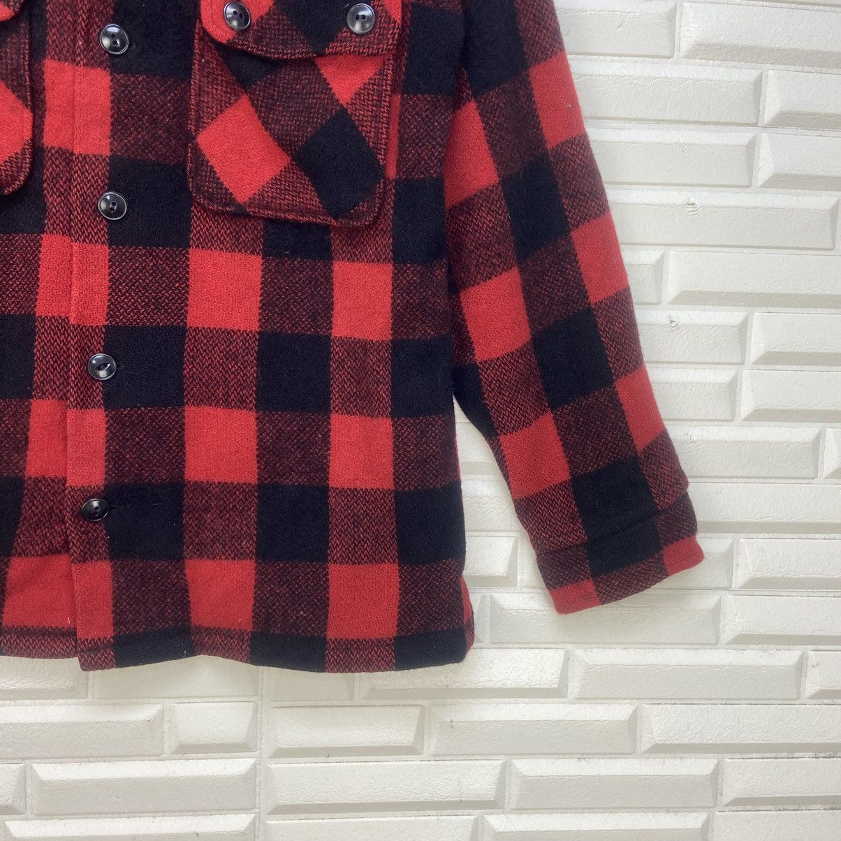 Vintage Vintage 70s Amalgamated Red Buffalo Checks Wool Flannel Size US S / EU 44-46 / 1 - 6 Thumbnail