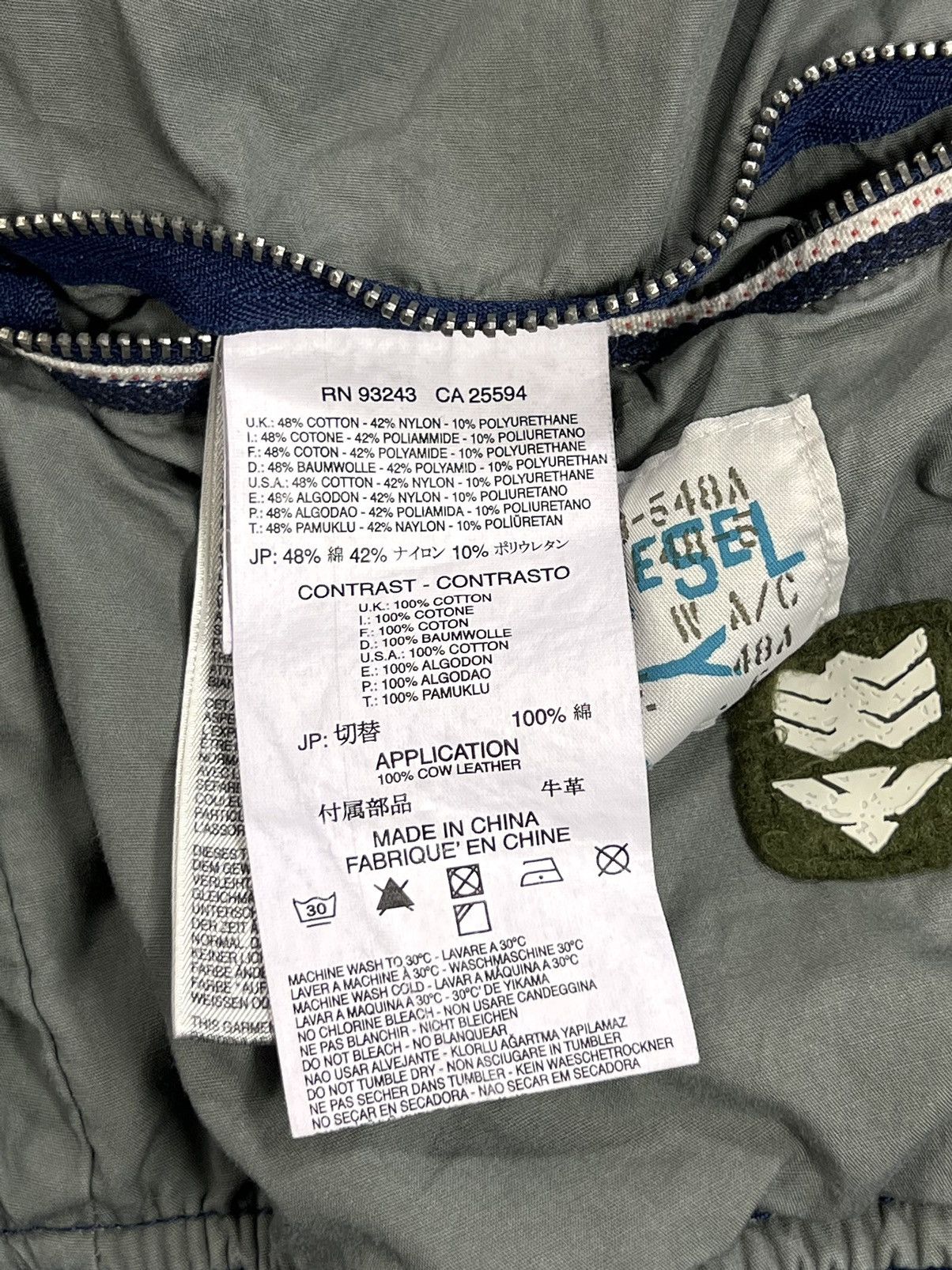 Diesel Diesel SK-Y78 Japan Bomber Jacket Archive Pilot Size US M / EU 48-50 / 2 - 15 Thumbnail