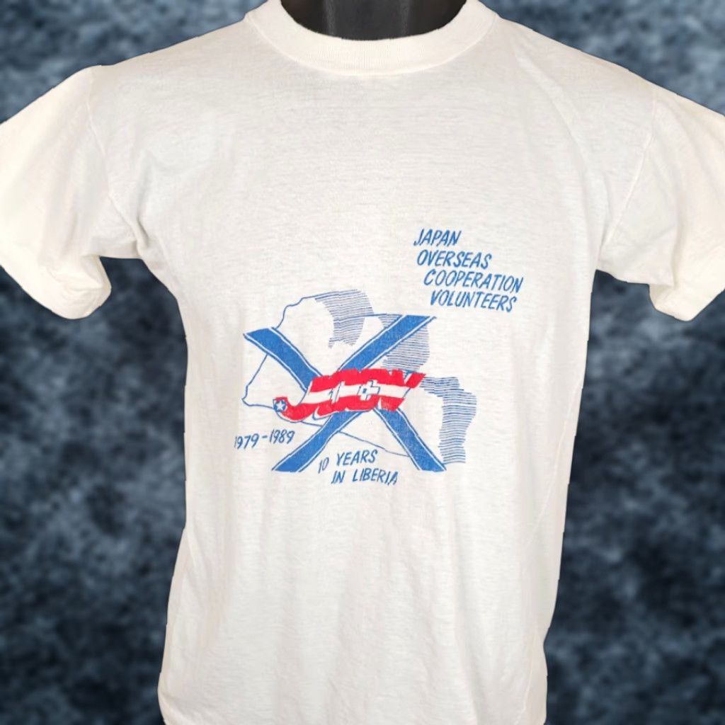 Vintage VINTAGE JOCV T Shirt Mens Size S White 80s Japanese Overseas Cooperation Volunteers Shirt Men White 80s JOCV Size US S / EU 44-46 / 1 - 1 Thumbnail