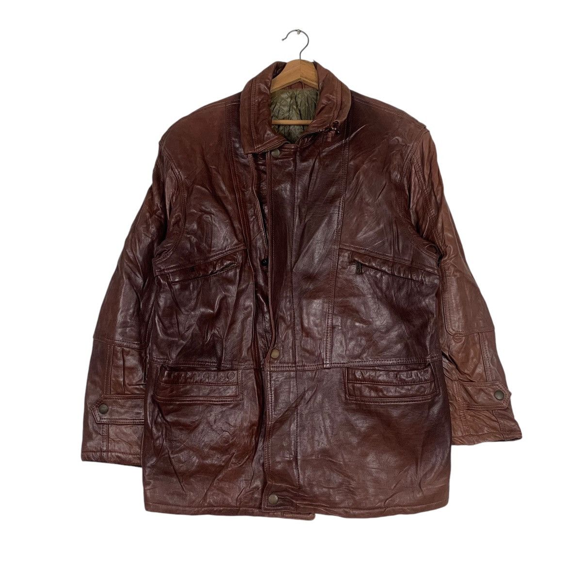 Japanese Brand Vintage Carpell Leather Jacket Made In Italy Size US M / EU 48-50 / 2 - 1 Thumbnail
