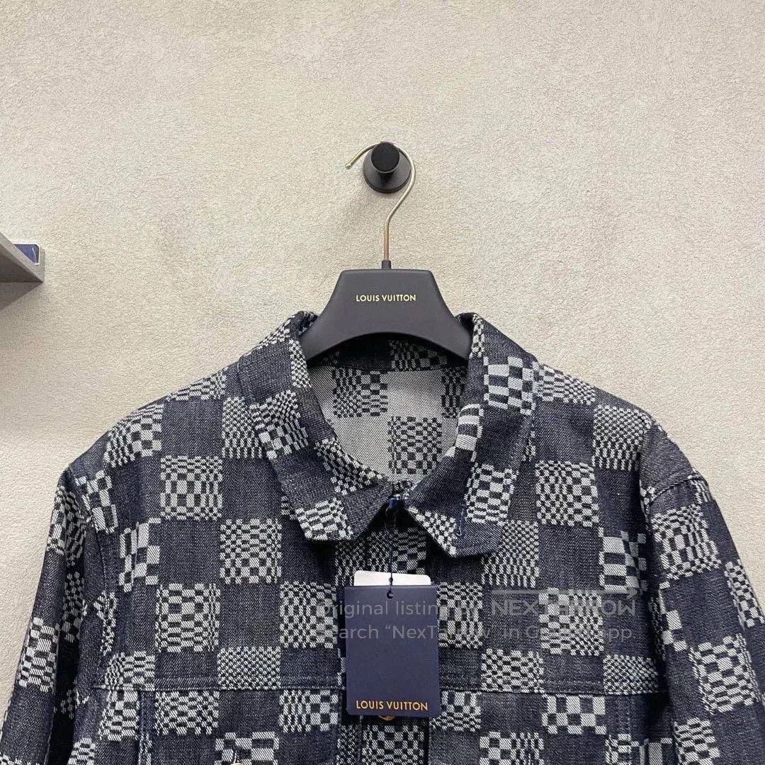 Louis Vuitton lv checkerboard denim jacket size 54. Size US XXL / EU 58 / 5 - 4 Thumbnail