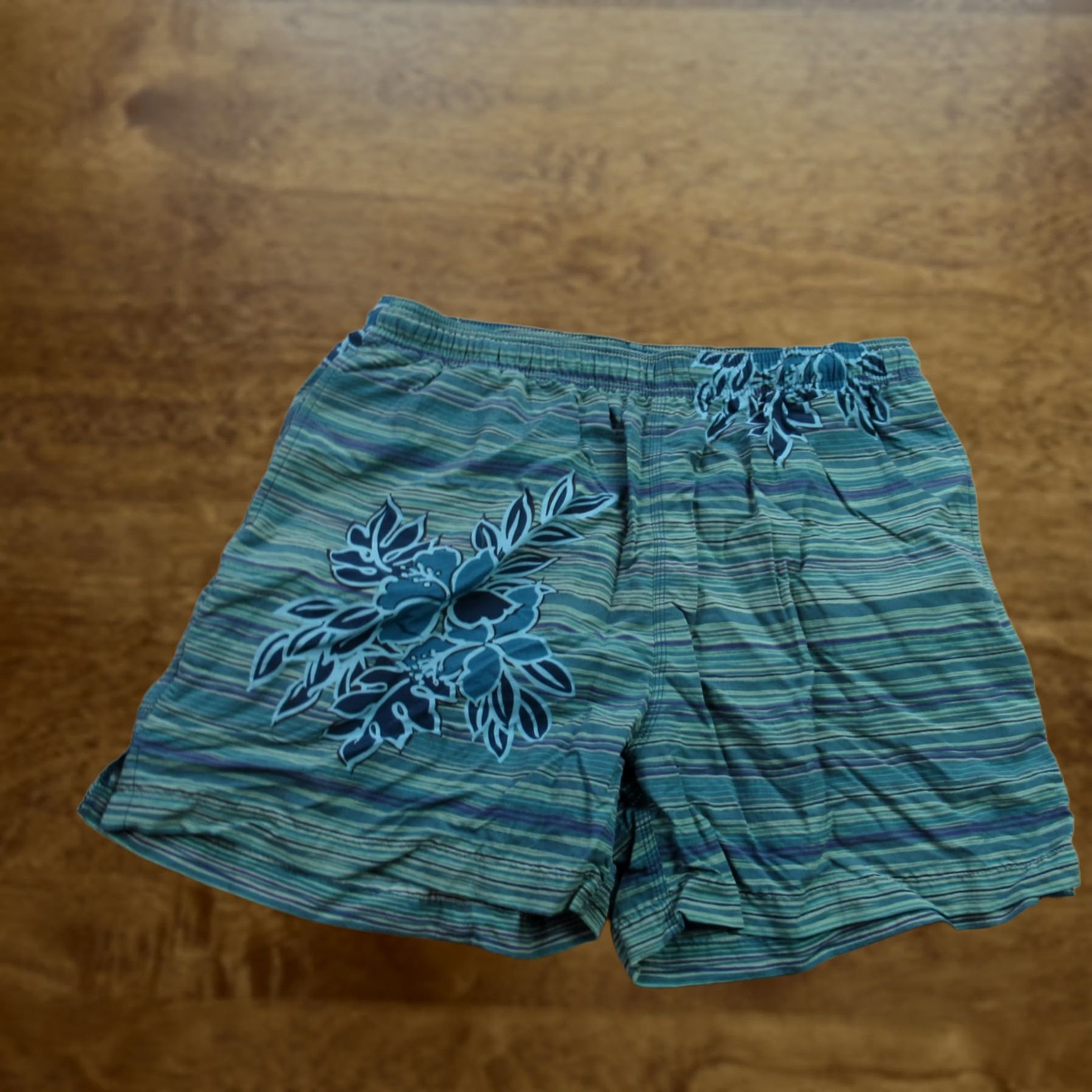 Tommy Bahama Tommy Bahama Shorts Mens Board Shorts Floral Swim Blue Nylon Knit Pockets Lightweight Beach Coordination: Mens, Medium, Blue, Floral, Board Shorts Size US 31 - 1 Thumbnail
