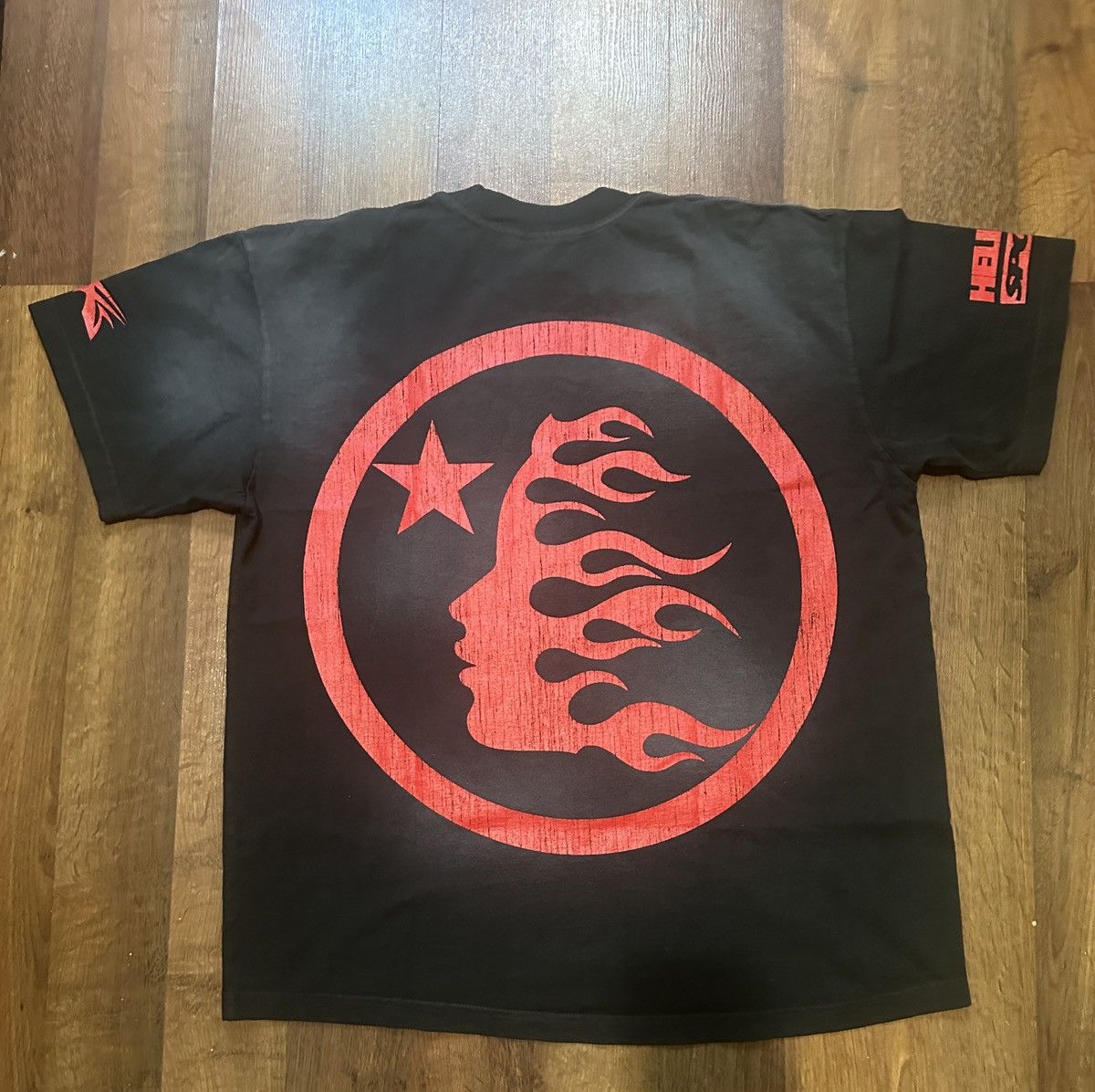 HELLSTAR Hellstar Beat Us! T-Shirt (Red/Black) | Grailed