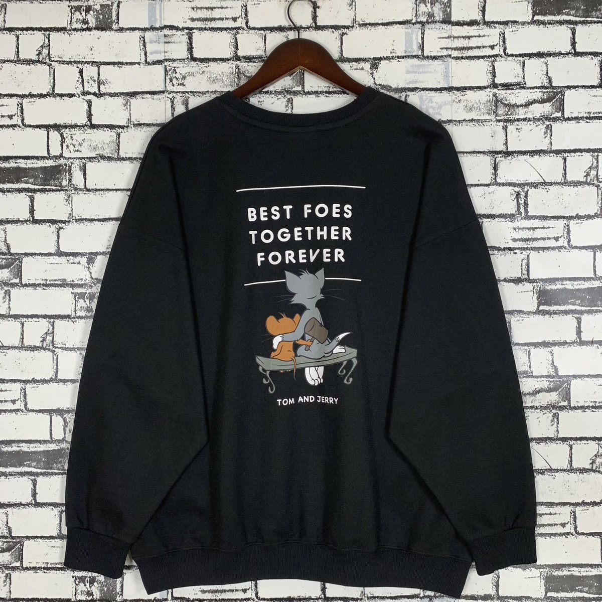 Designer × Japanese Brand × Vintage Vintage Tom and Jerry Best Foes Together Forever Sweatshirt Size US XL / EU 56 / 4 - 4 Thumbnail